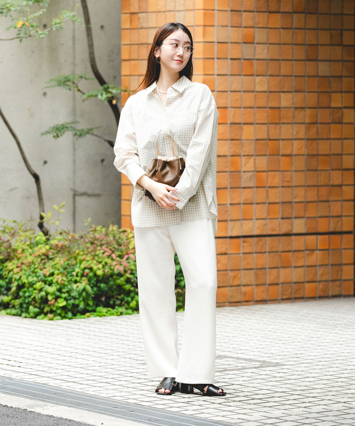 『XSサイズ』ウォッシャブルプチバッグ BROWN one