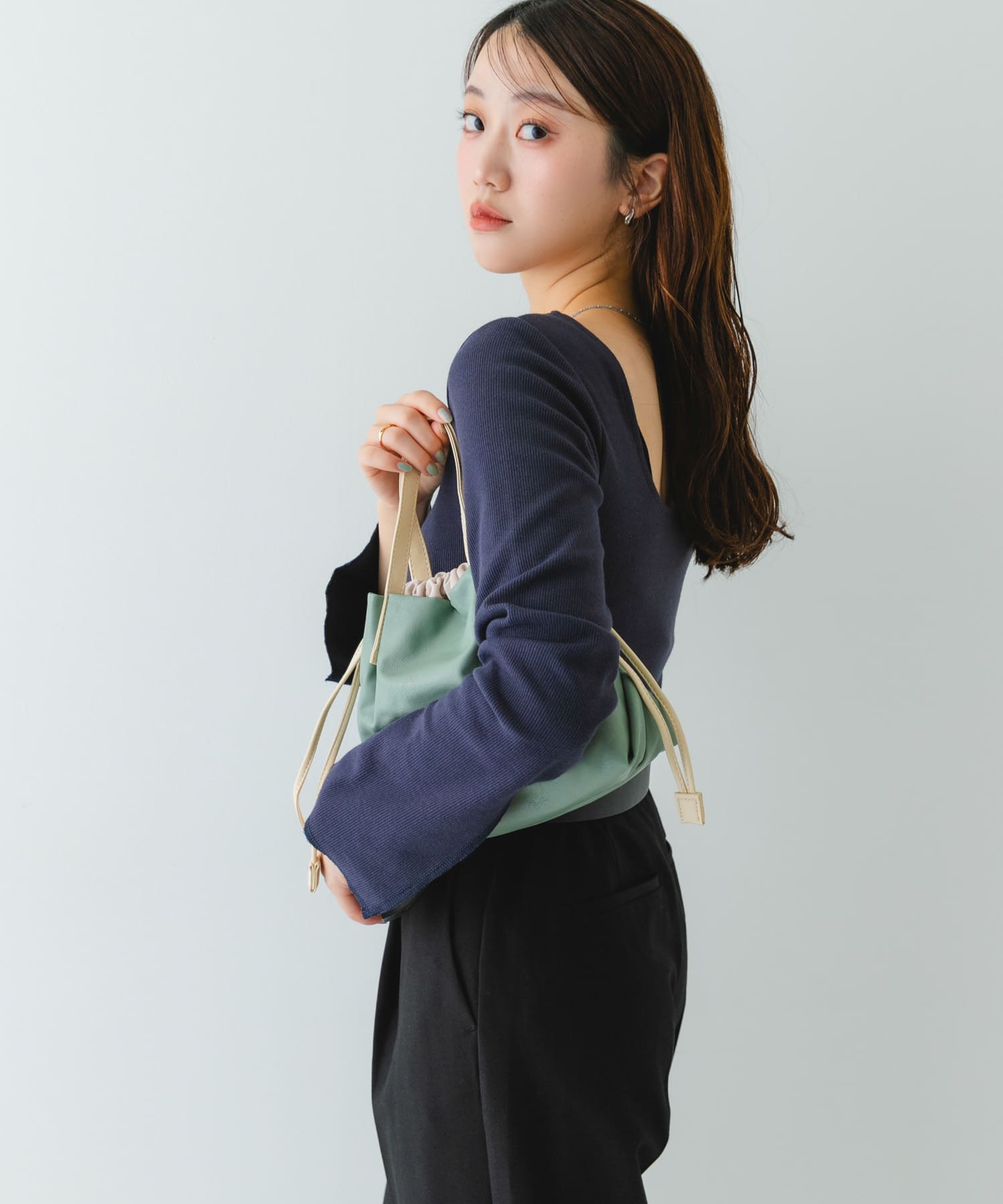 ウォッシャブルプチバッグ『XSsize』 MINT one
