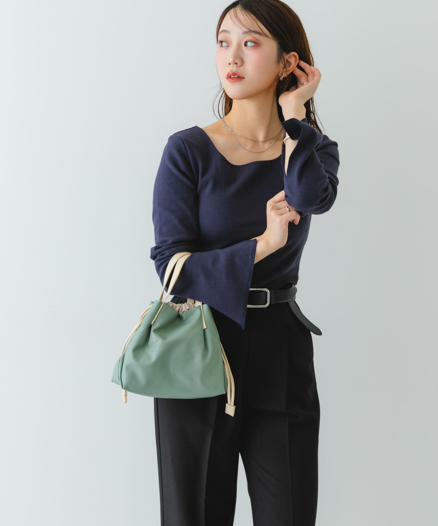 ウォッシャブルプチバッグ『XSsize』 MINT one