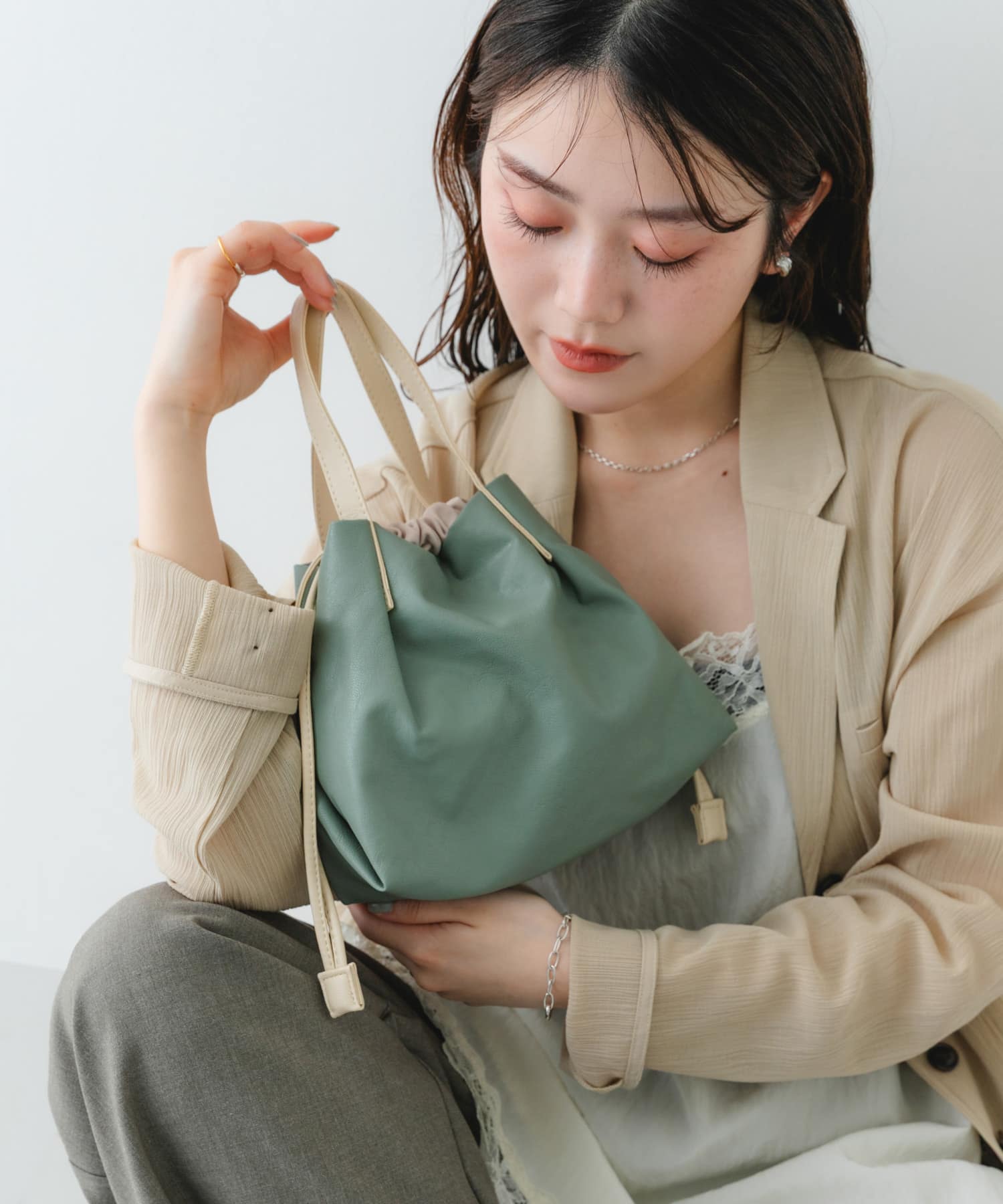 『XSサイズ』ウォッシャブルプチバッグ MINT one