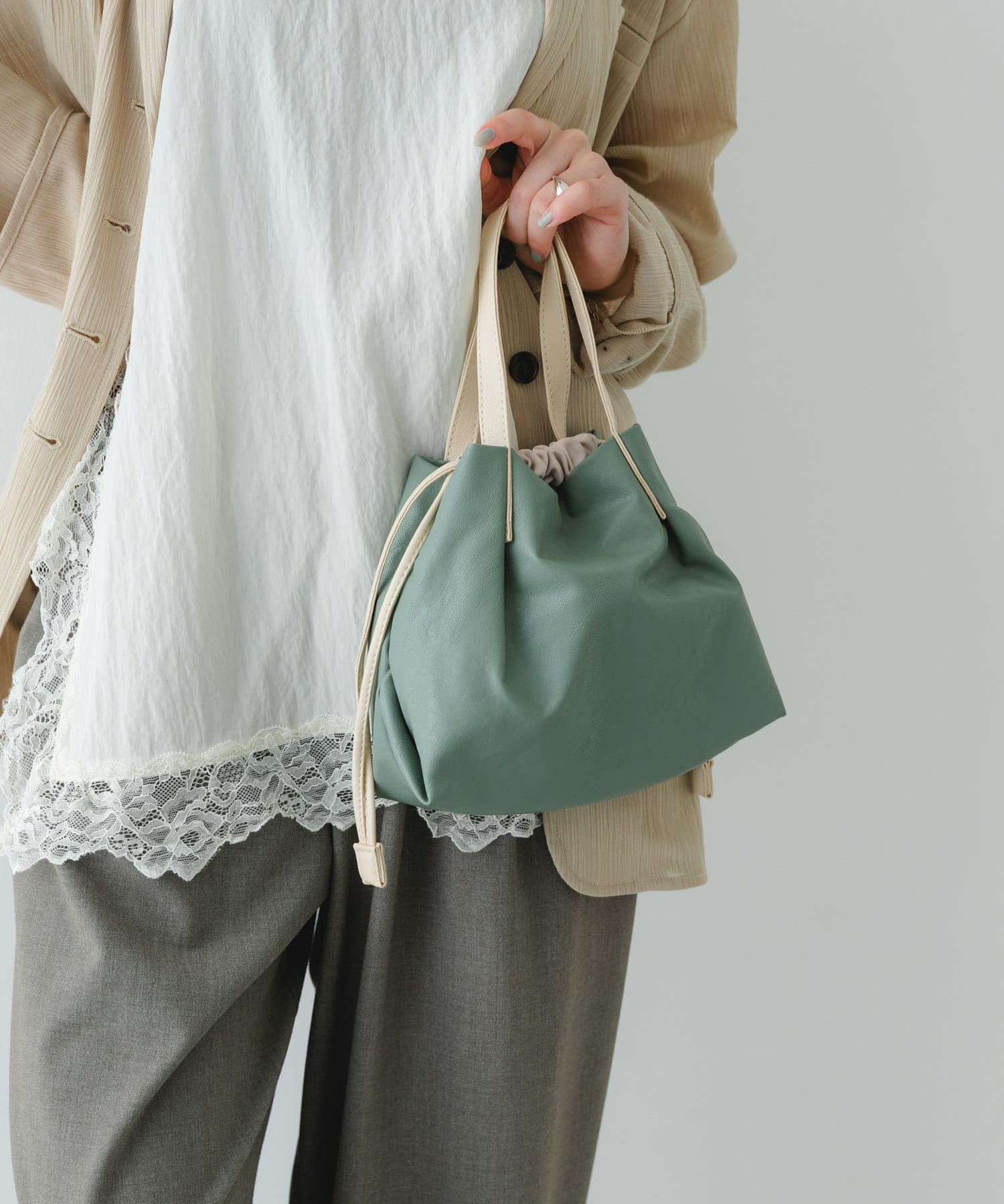 『XSサイズ』ウォッシャブルプチバッグ MINT one