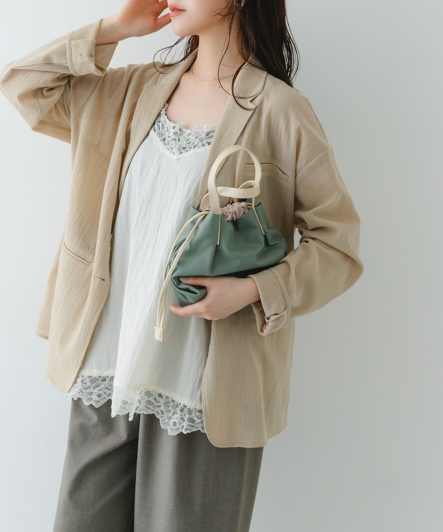 『XSサイズ』ウォッシャブルプチバッグ MINT one
