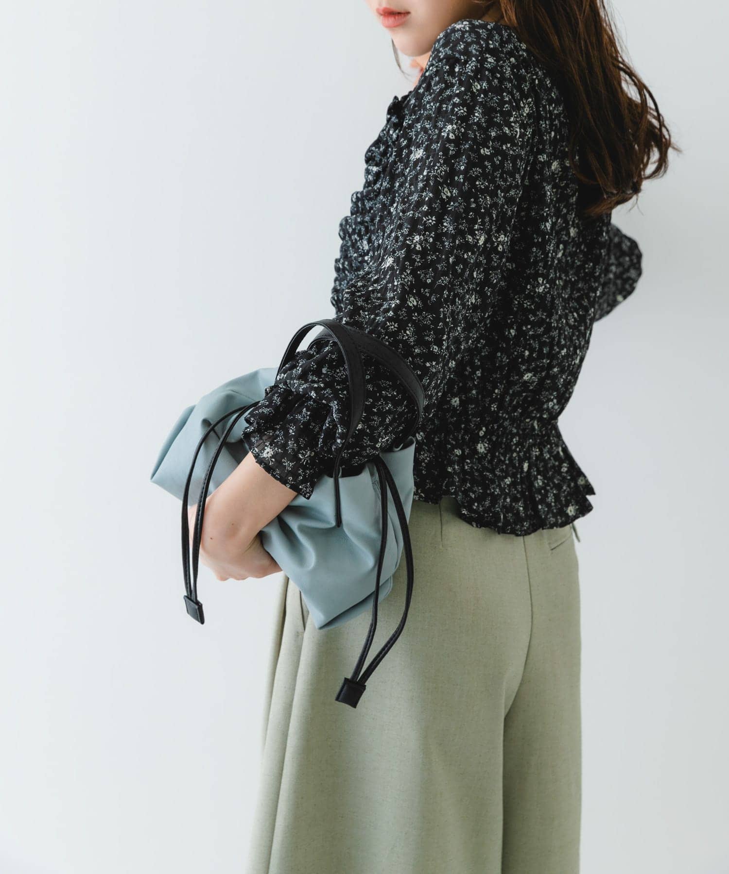 ウォッシャブルプチバッグ『XSsize』 BLUE GRAY one