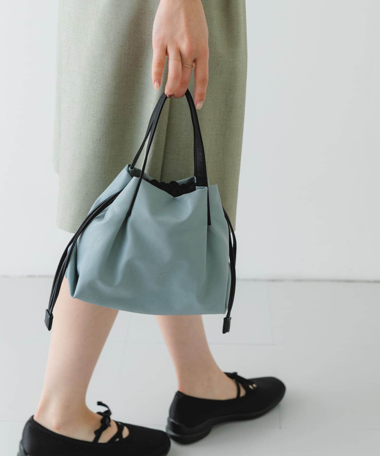 ウォッシャブルプチバッグ『XSsize』 BLUE GRAY one