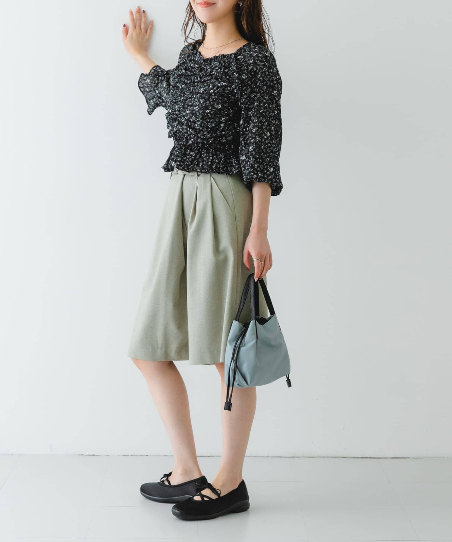 『XSサイズ』ウォッシャブルプチバッグ BLUE GRAY one