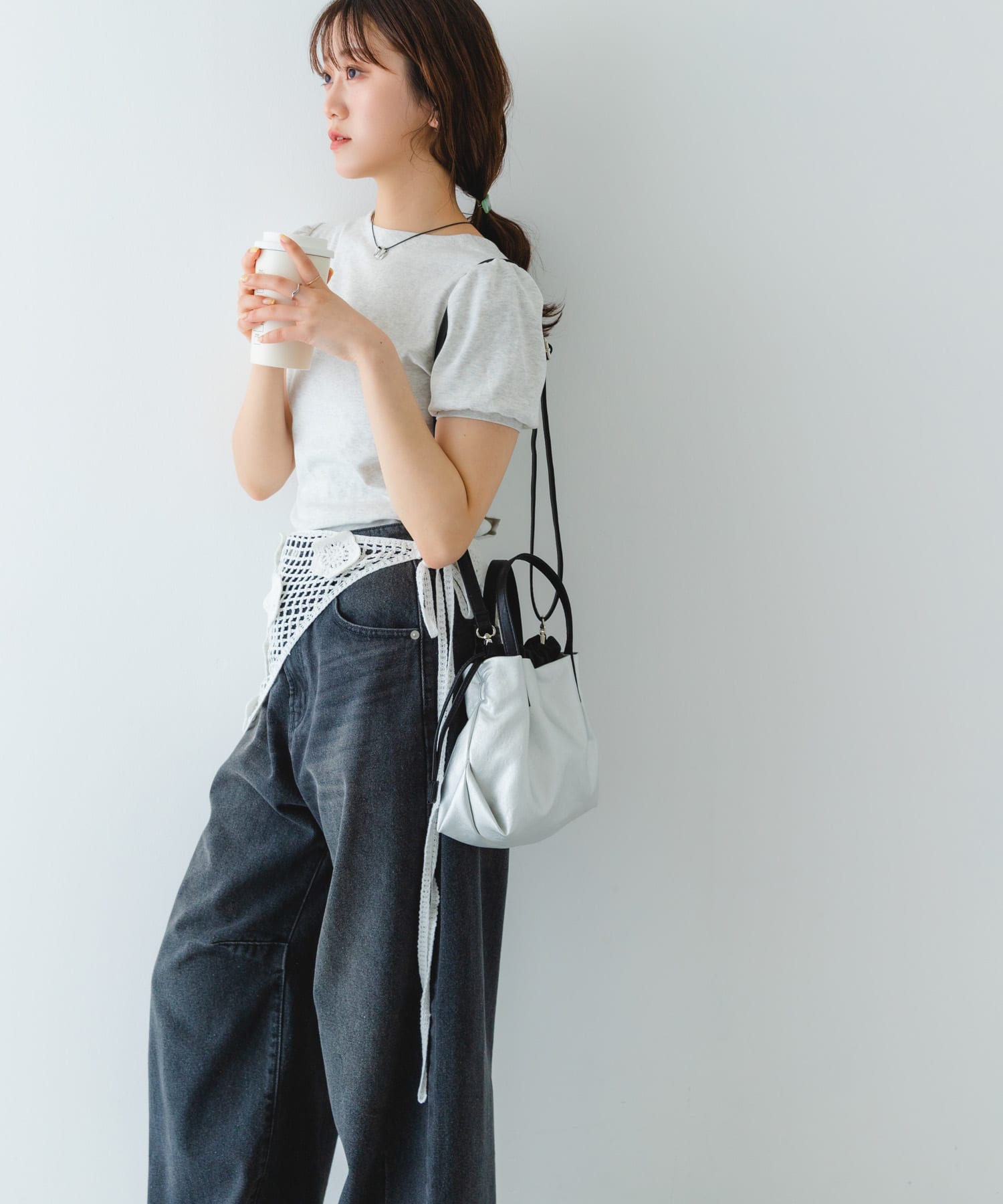ウォッシャブルプチバッグ『XSsize』 SILVER one