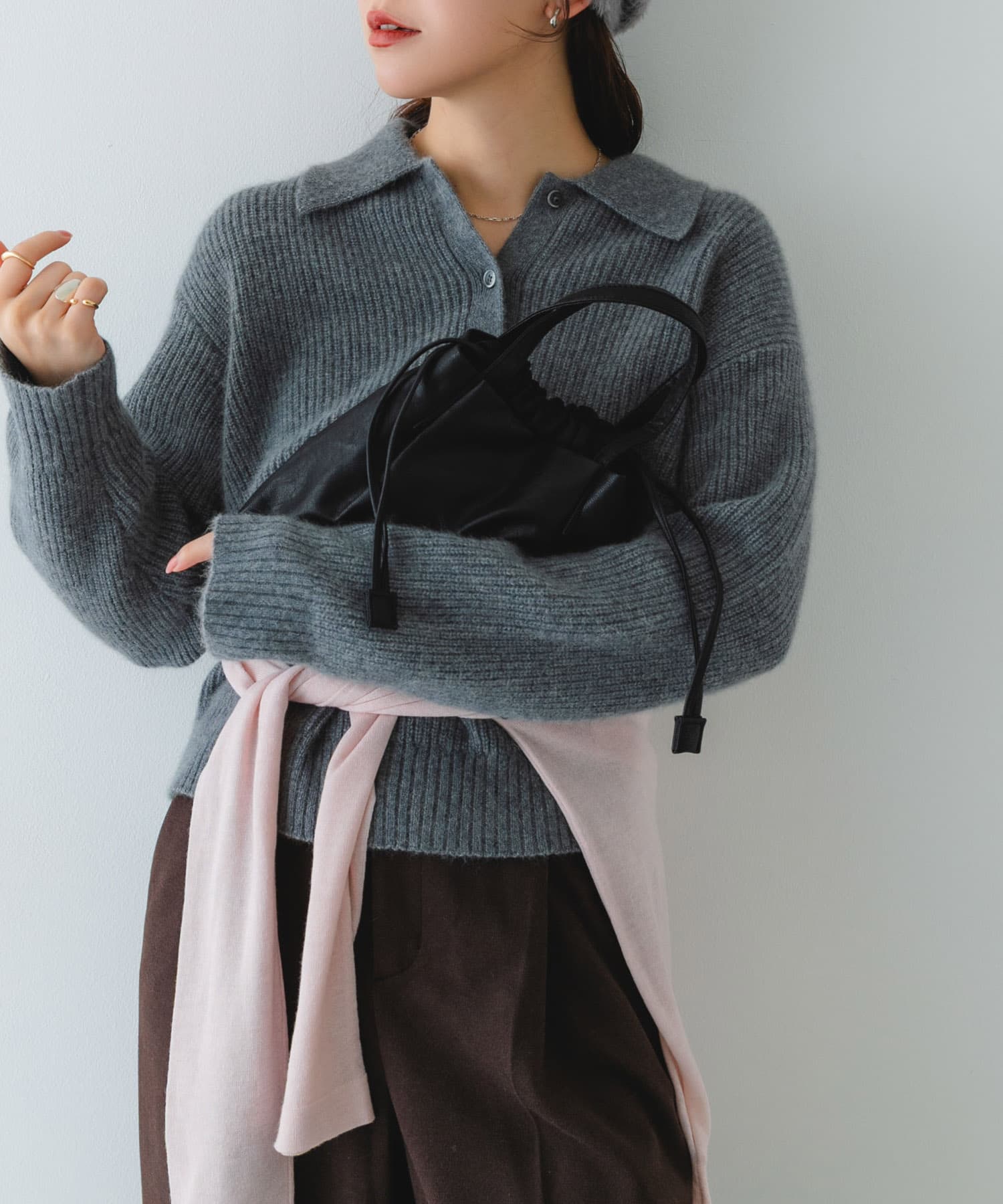 ウォッシャブルプチバッグ『XSsize』 BLACK one