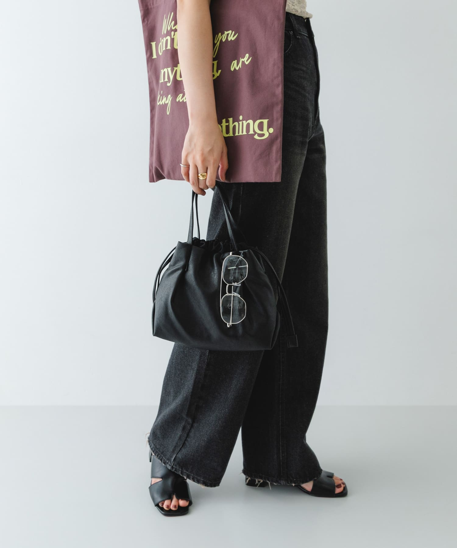 『XSサイズ』ウォッシャブルプチバッグ BLACK one