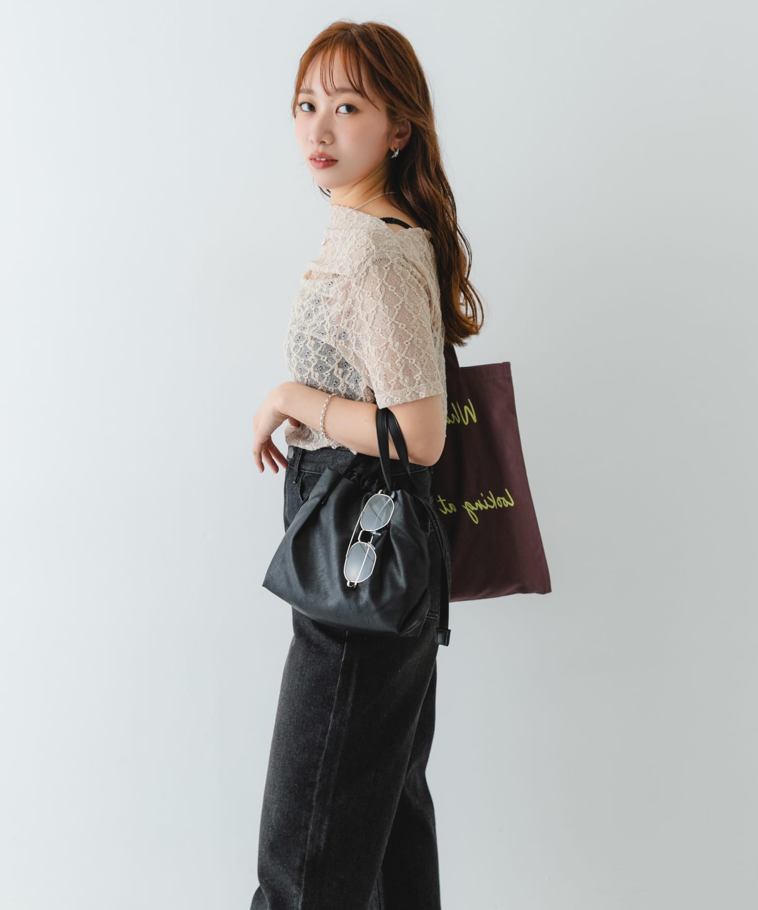 『XSサイズ』ウォッシャブルプチバッグ BLACK one