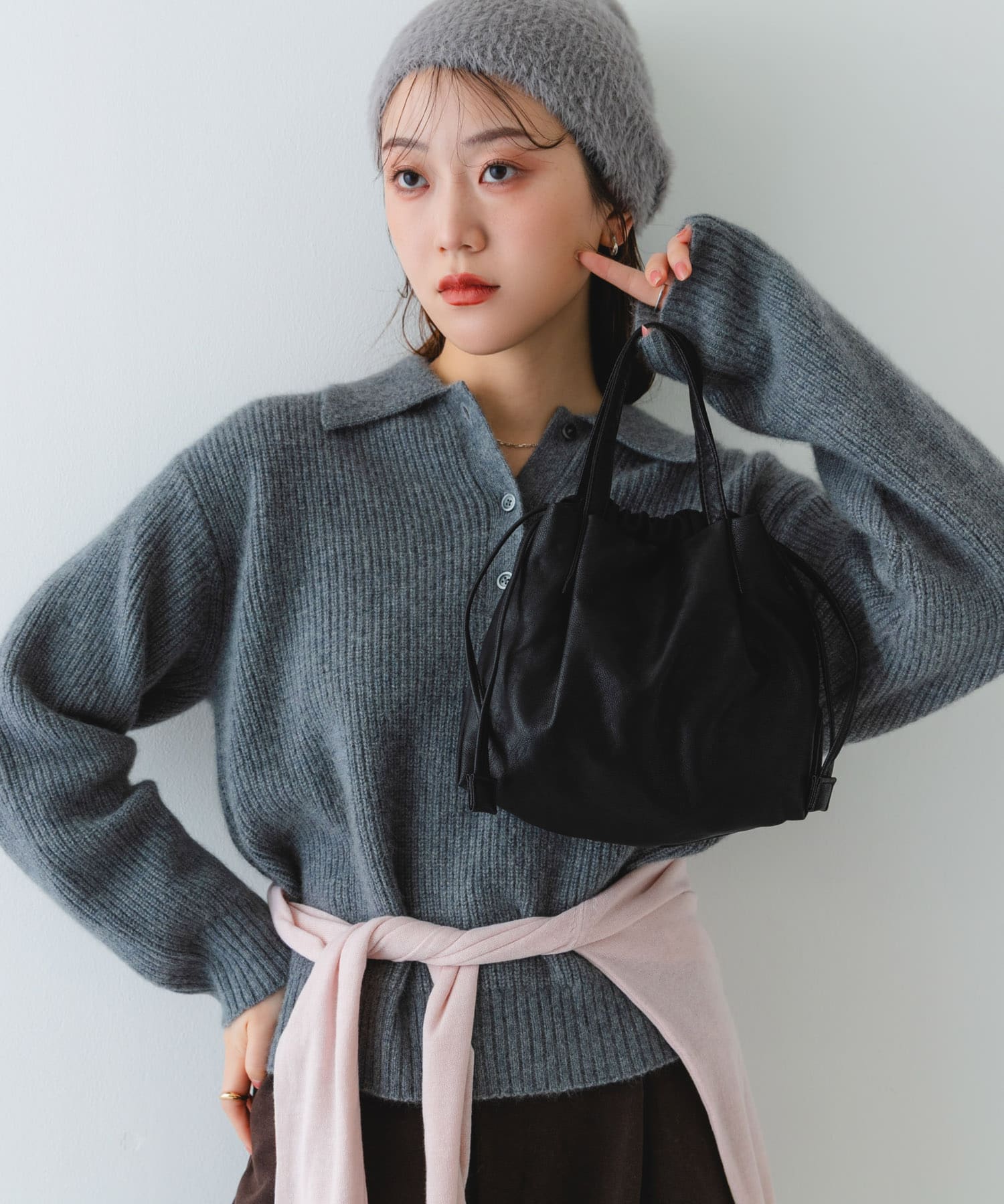 ウォッシャブルプチバッグ『XSsize』 BLACK one