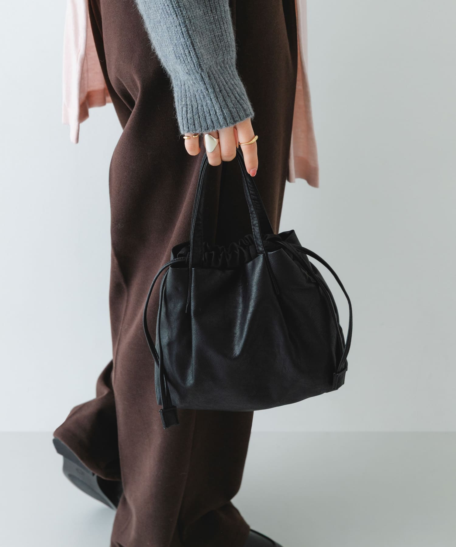 ウォッシャブルプチバッグ『XSsize』 BLACK one