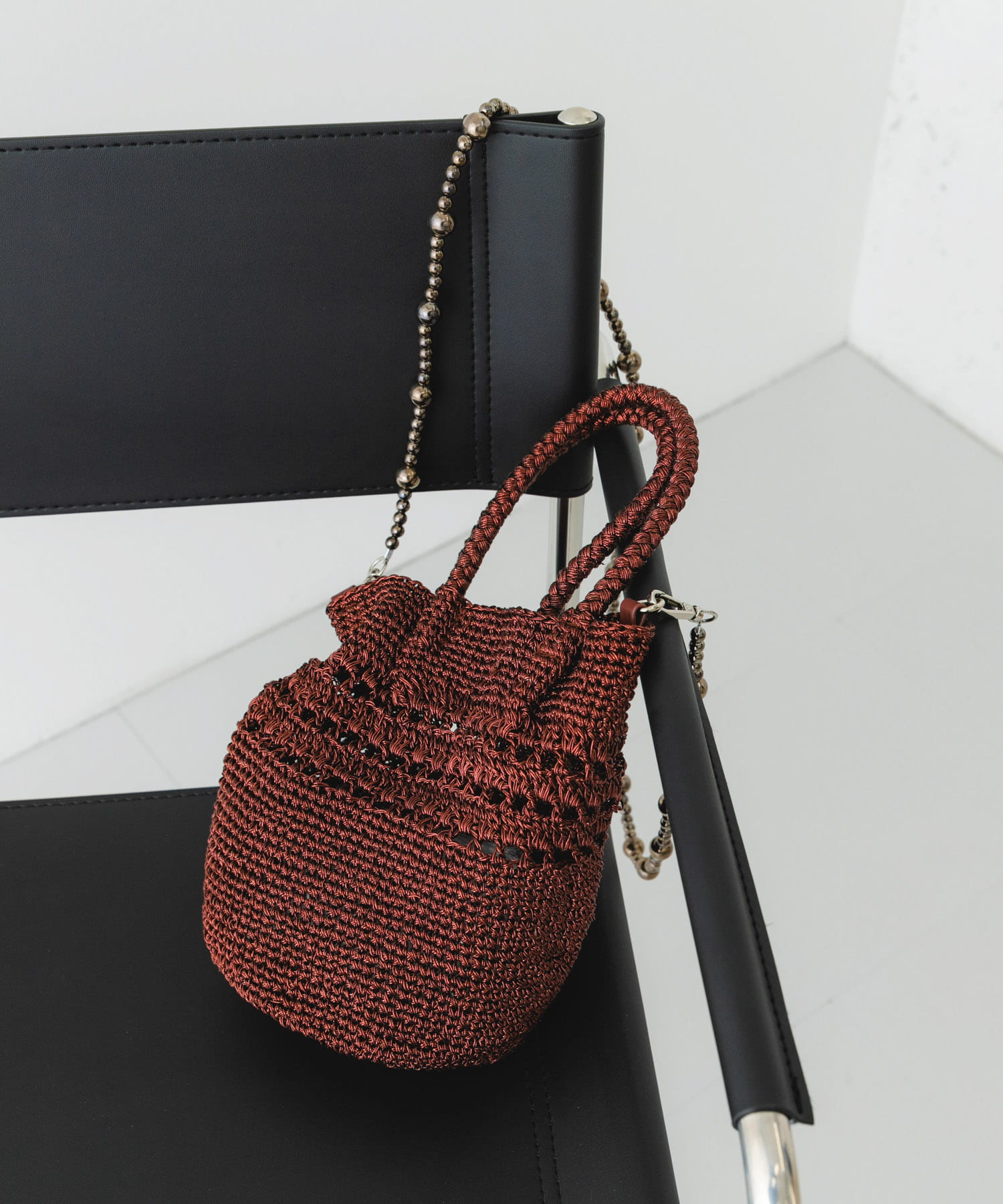 ビーズショルダーバッグ