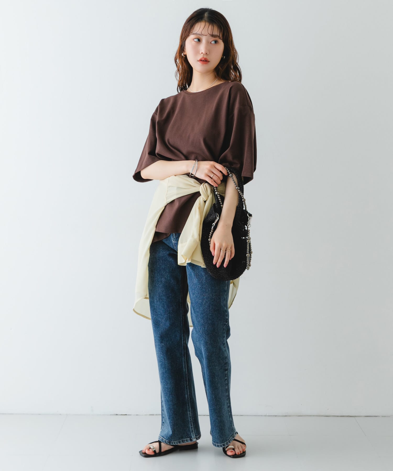 ビーズショルダーバッグ BLACK one