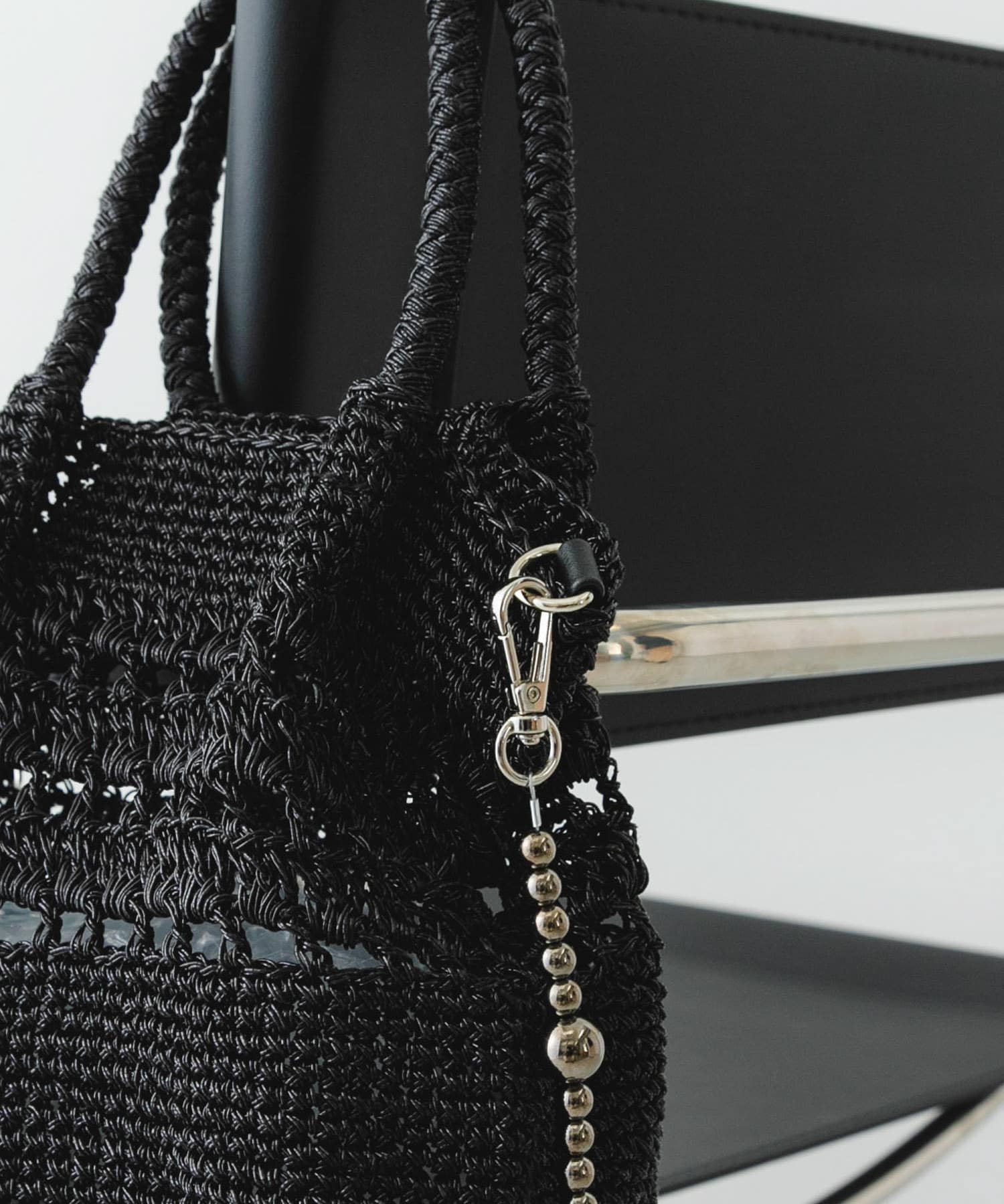 ビーズショルダーバッグ BLACK one