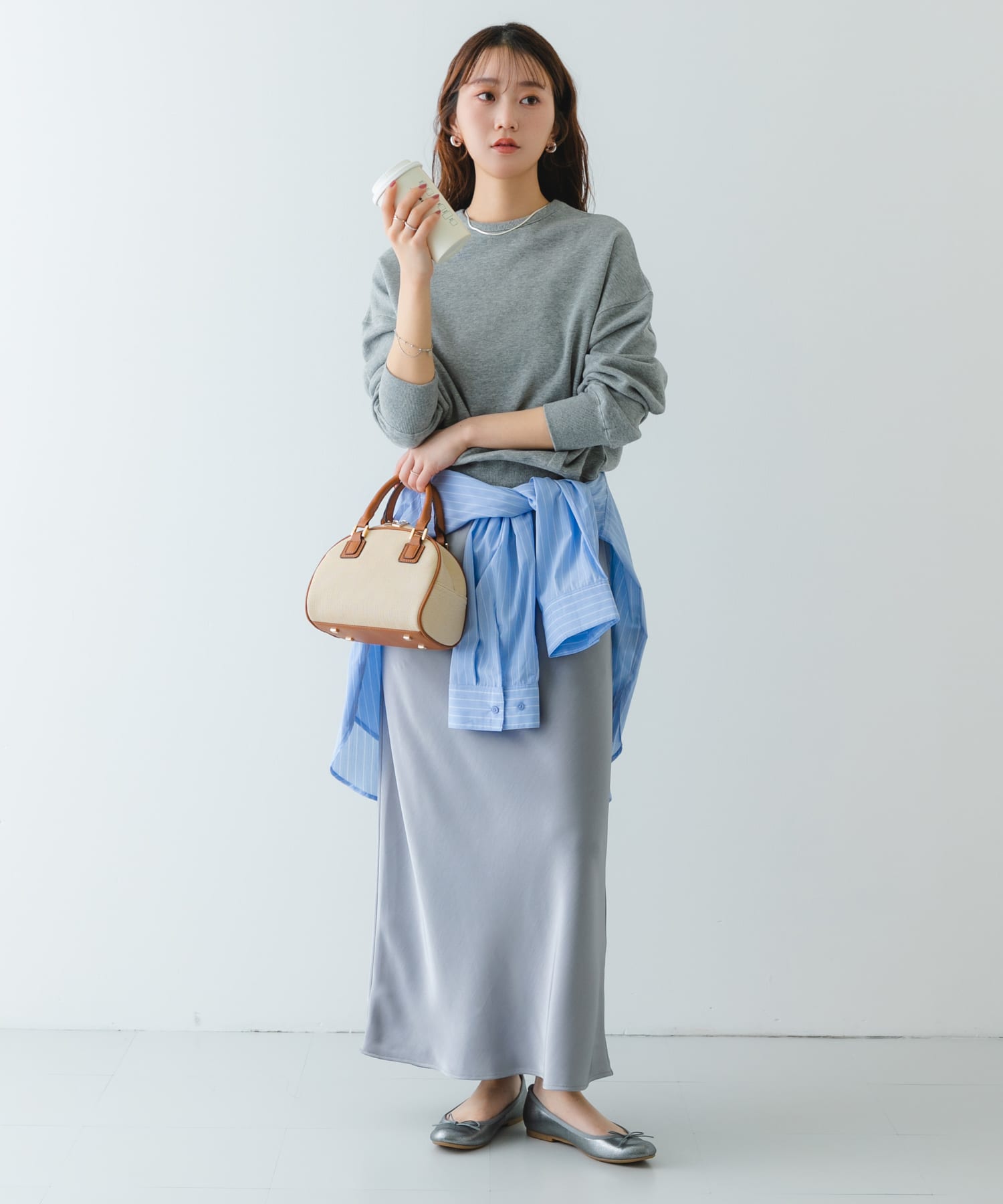 ラウンドミニボストンバッグ CAMEL one