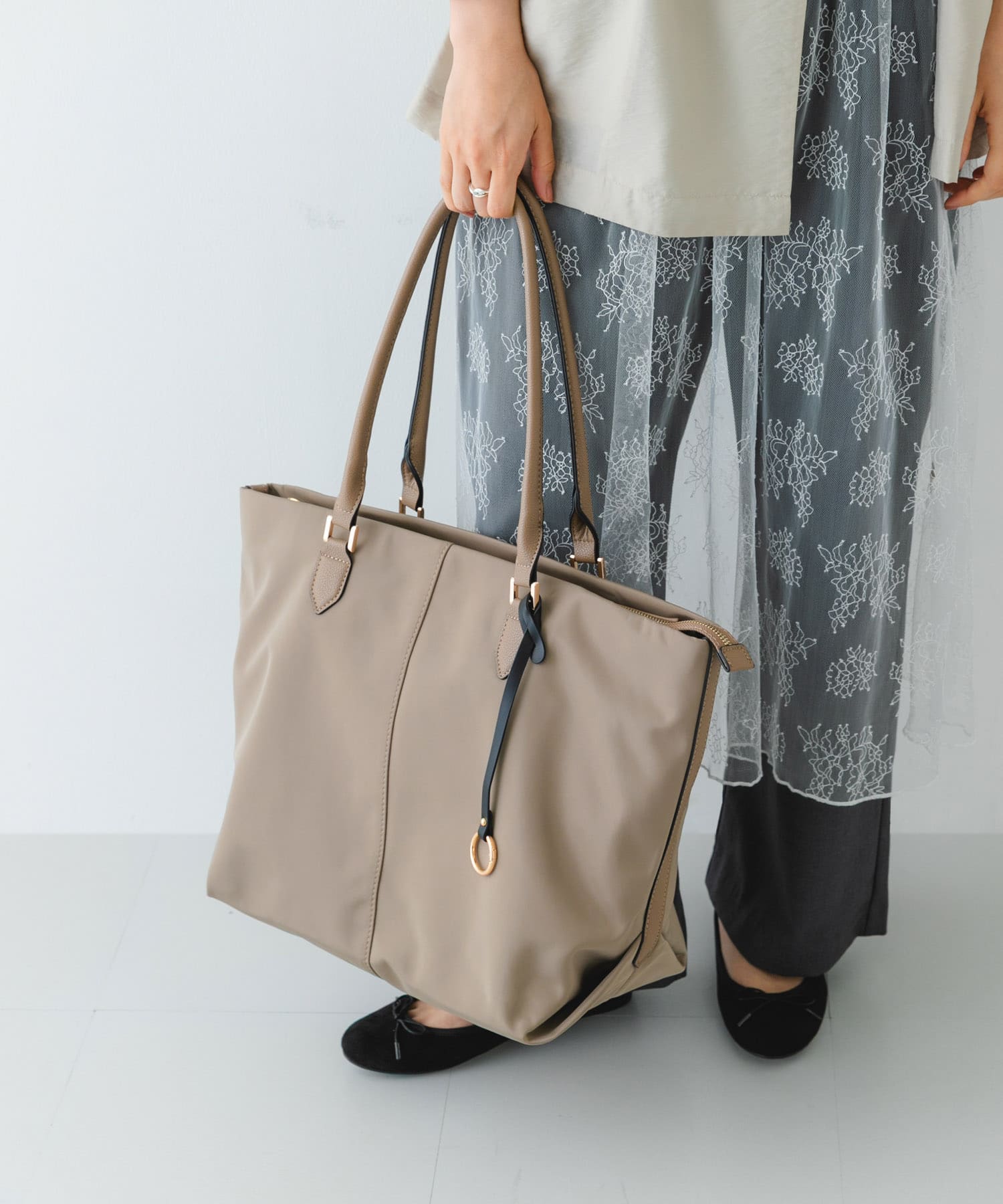 撥水トートバッグ GREIGE one