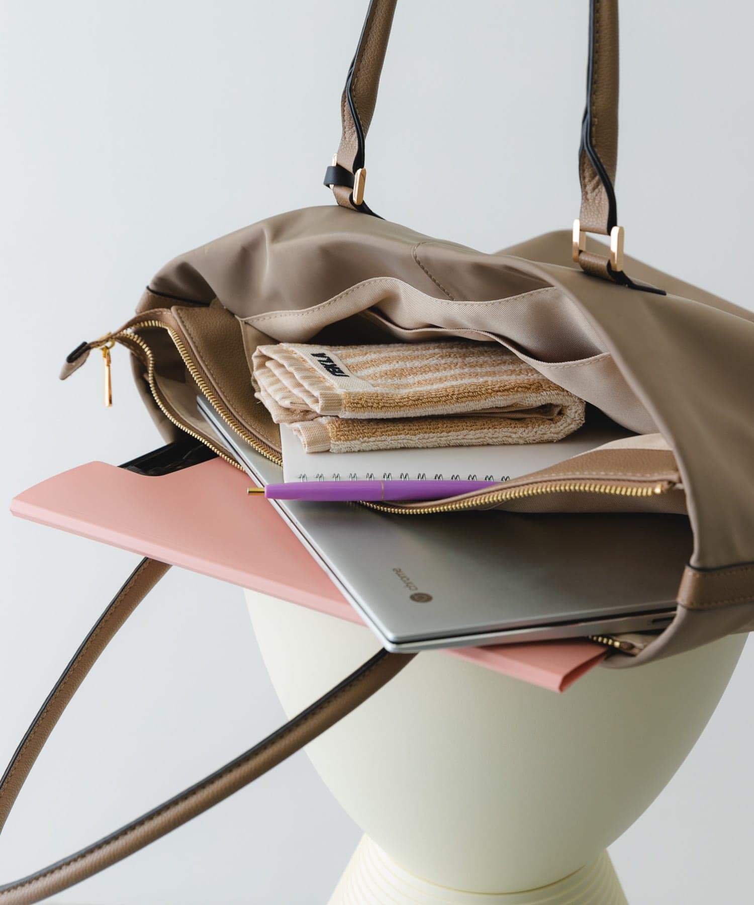 撥水トートバッグ GREIGE one