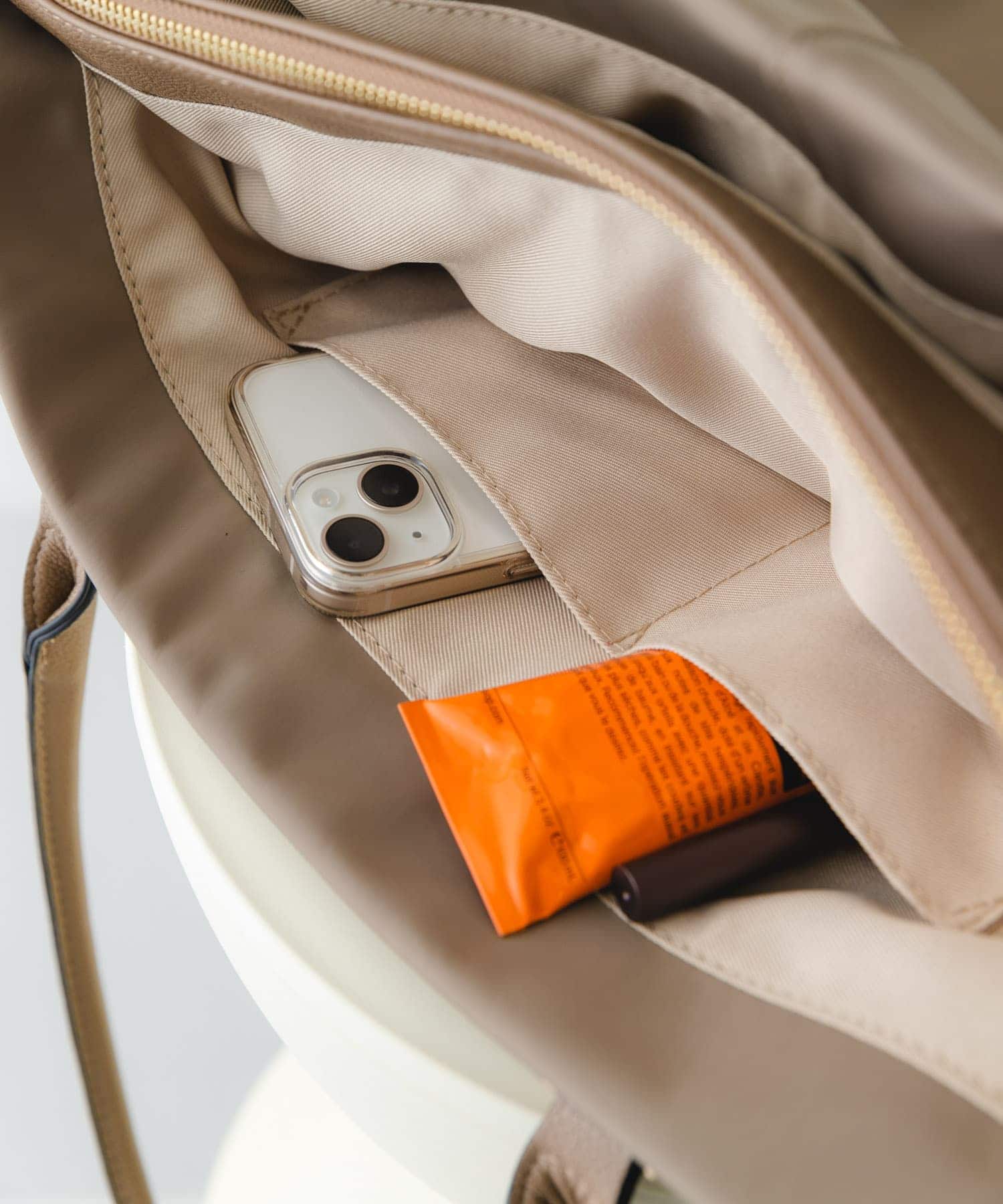 撥水トートバッグ GREIGE one