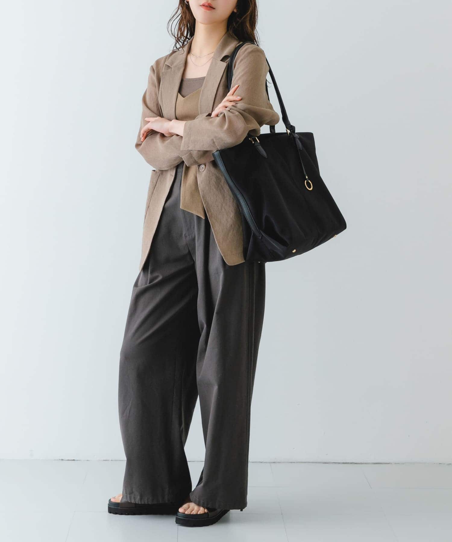 撥水トートバッグ BLACK one