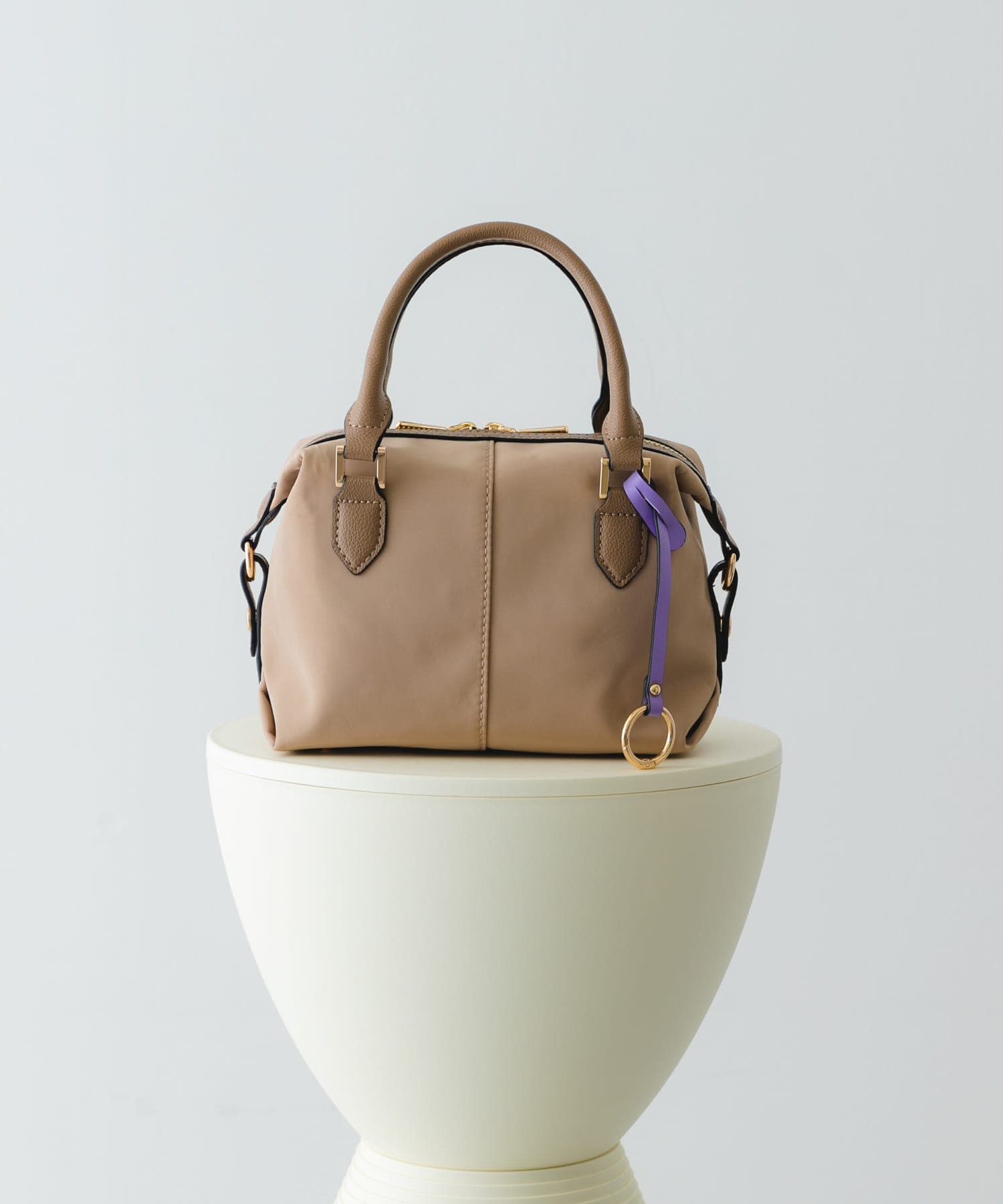 撥水プチショルダーバッグ BEIGE one