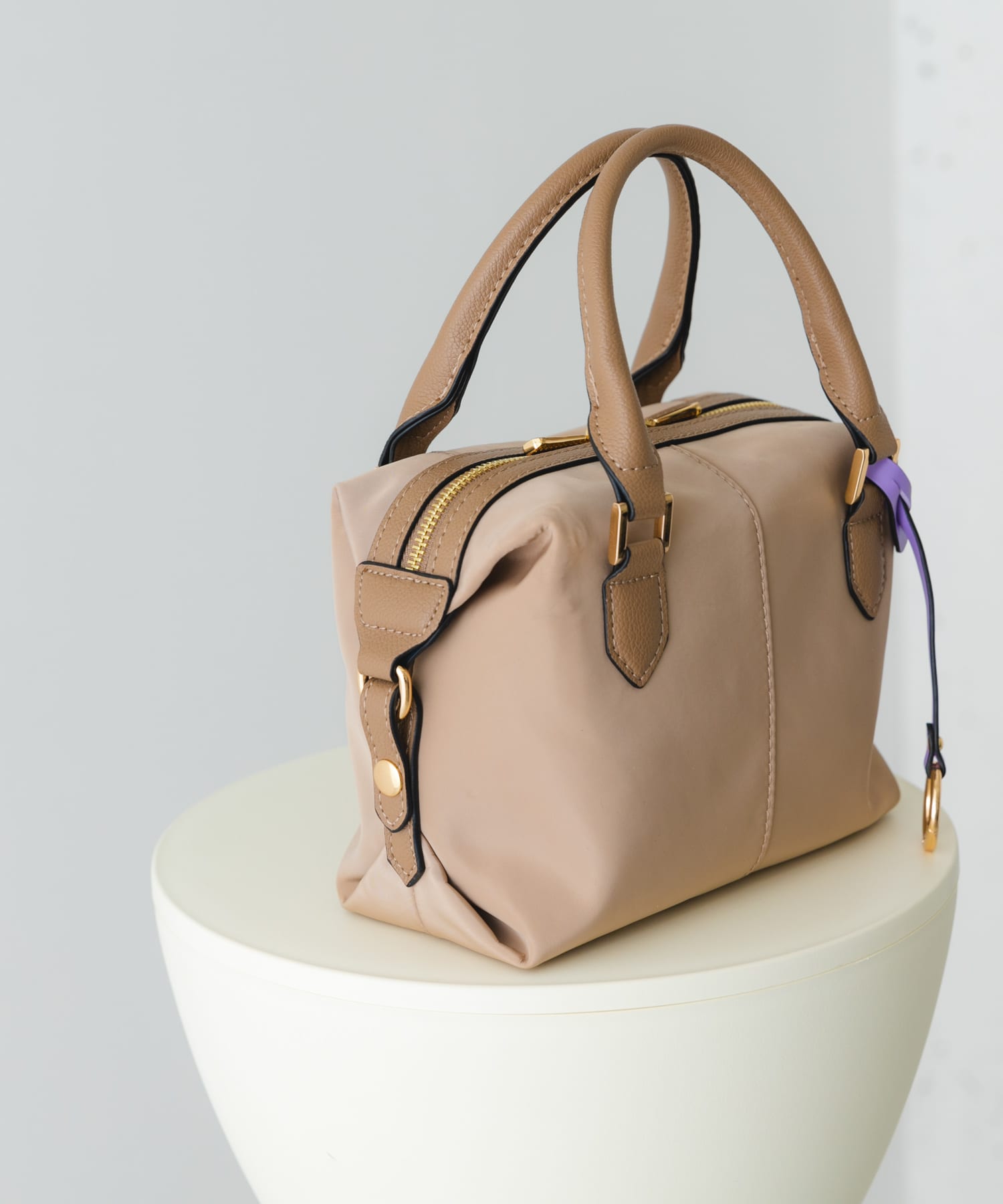撥水プチショルダーバッグ BEIGE one