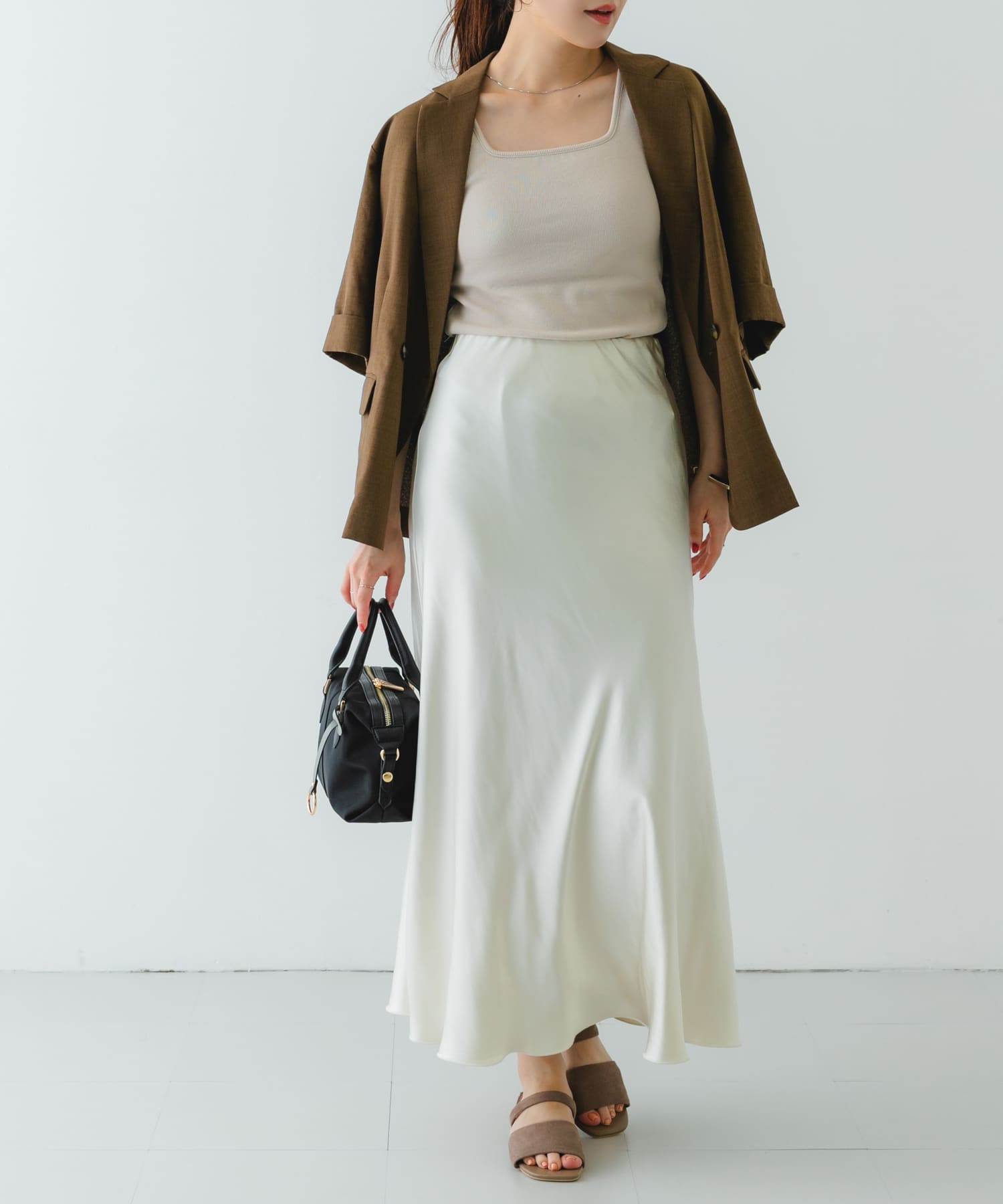 撥水プチショルダーバッグ BLACK one