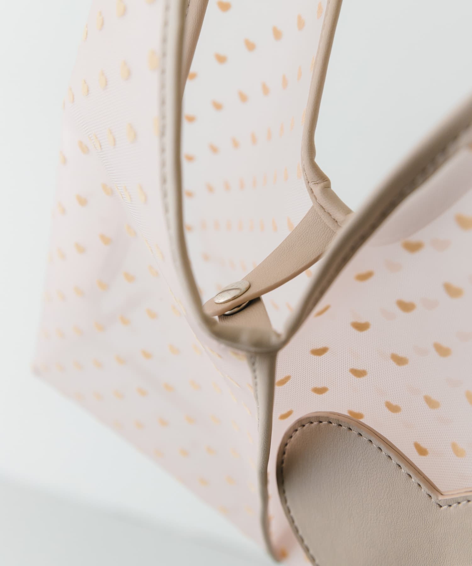 ハートシアーサンカクハンドバッグ BEIGE one