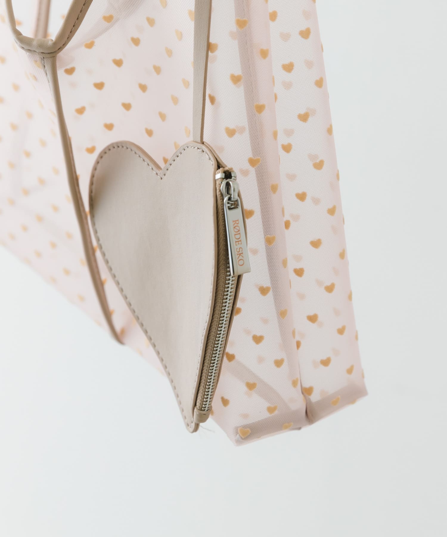 ハートシアーサンカクハンドバッグ BEIGE one