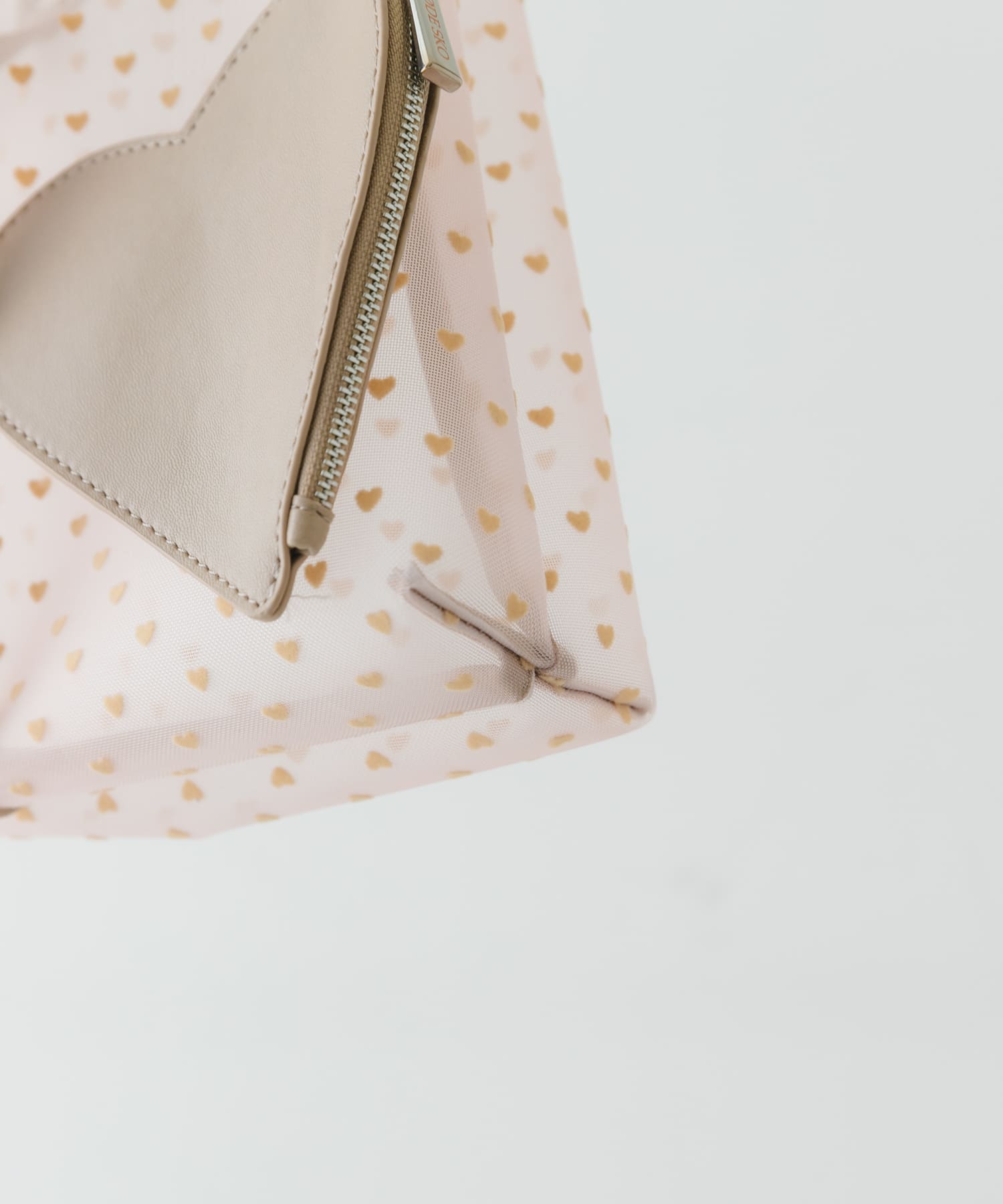 ハートシアーサンカクハンドバッグ BEIGE one