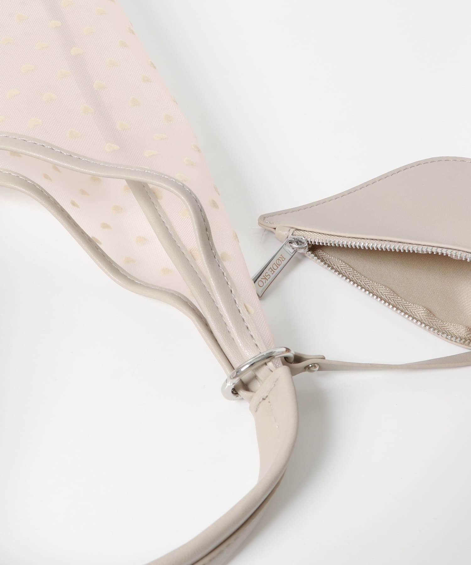 ハートシアーサンカクハンドバッグ BEIGE one