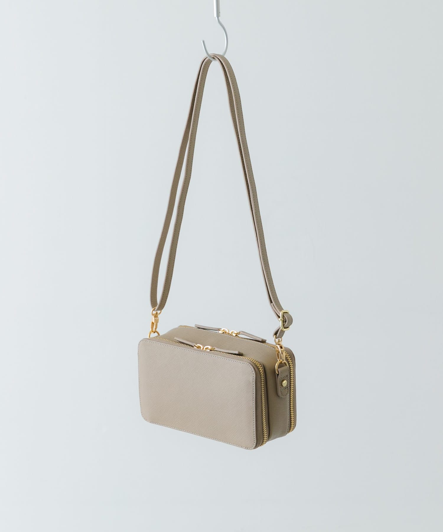お財布ショルダーバッグ GREIGE one