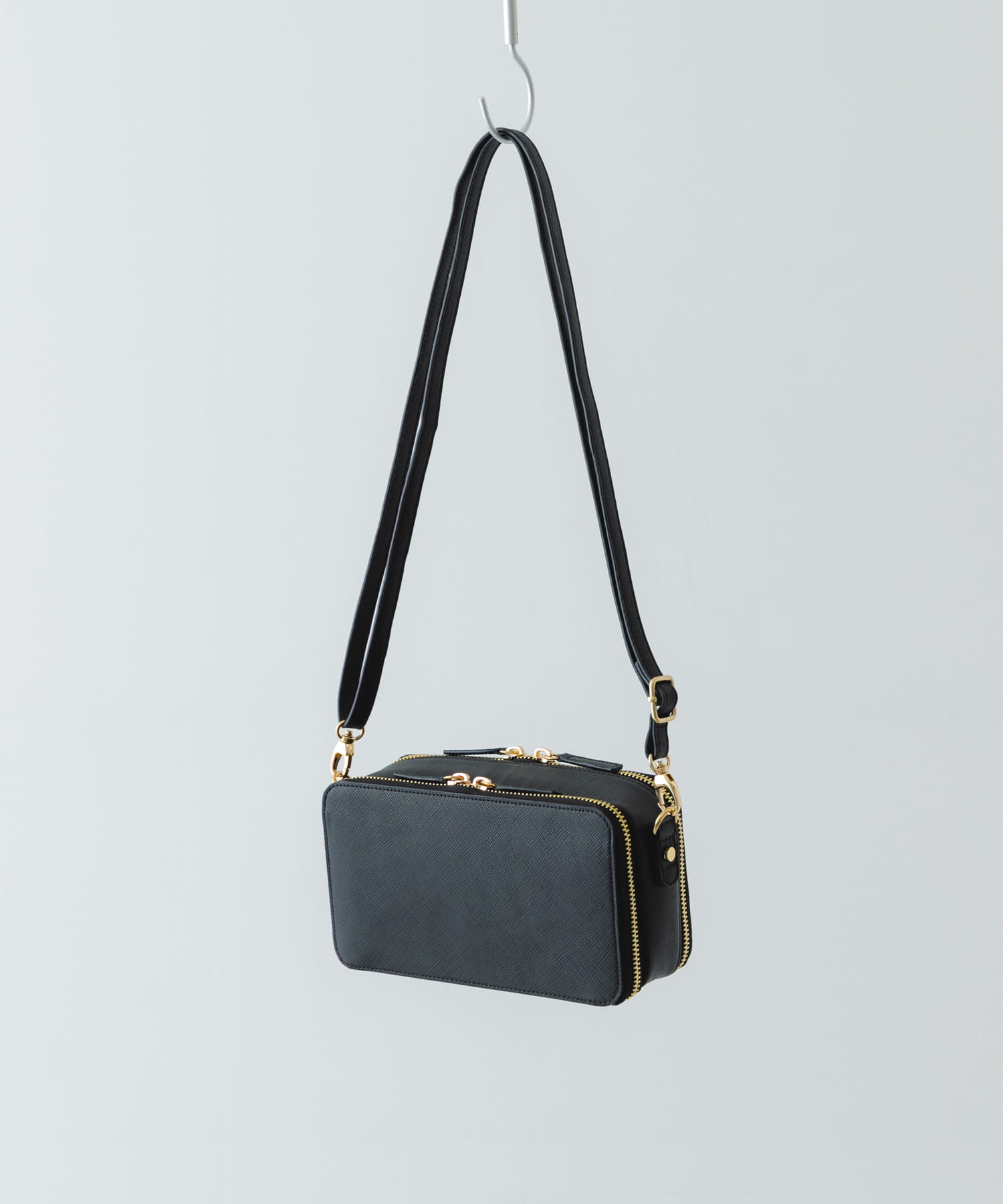 お財布ショルダーバッグ BLACK one