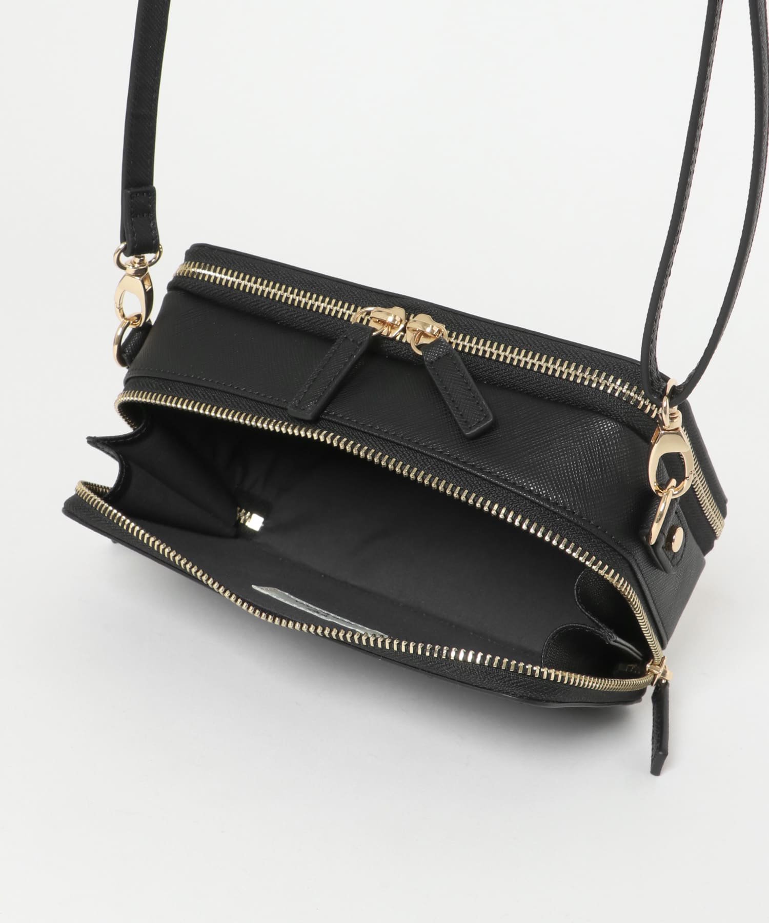 お財布ショルダーバッグ BLACK one