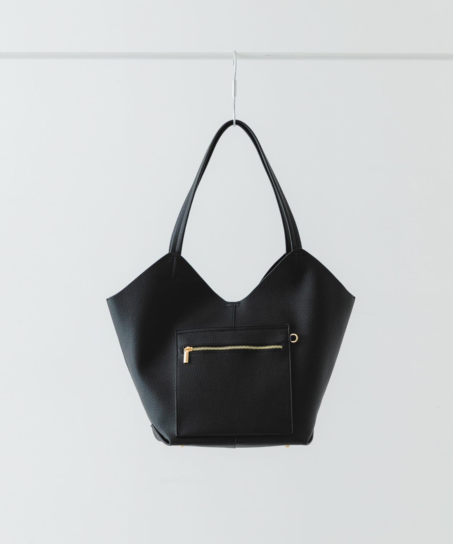 軽量アウトポケットトートバッグ BLACK one
