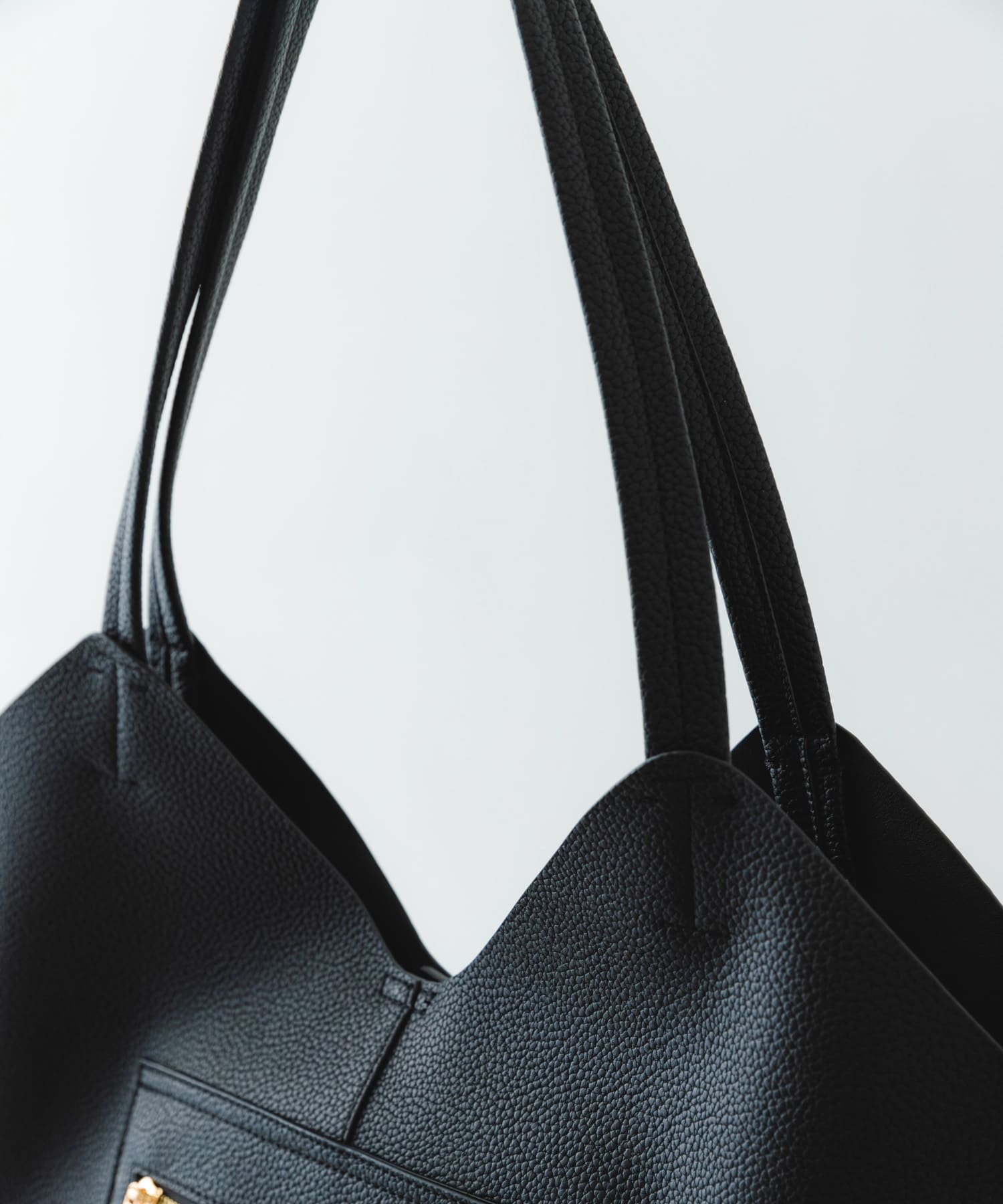 軽量アウトポケットトートバッグ BLACK one