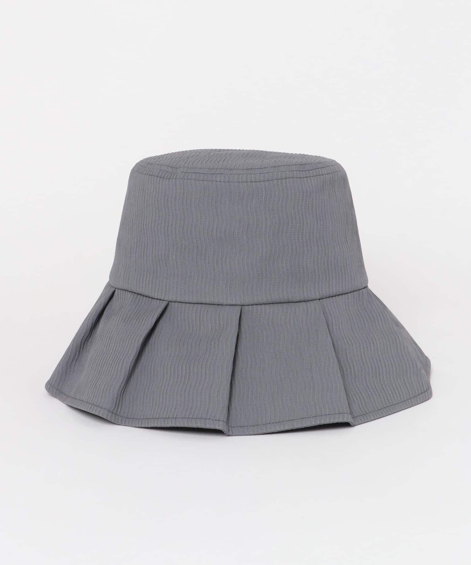 ファブリックギャザーハット CHARCOAL FREE