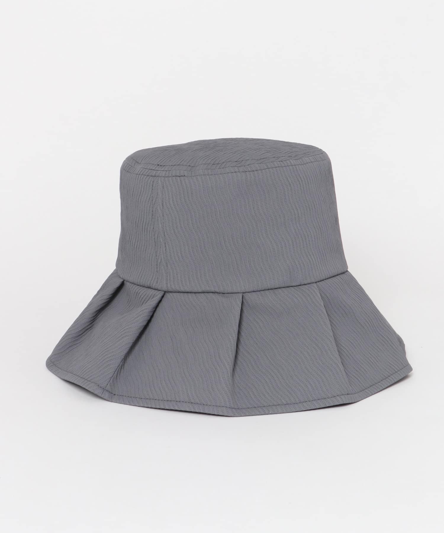 ファブリックギャザーハット CHARCOAL FREE