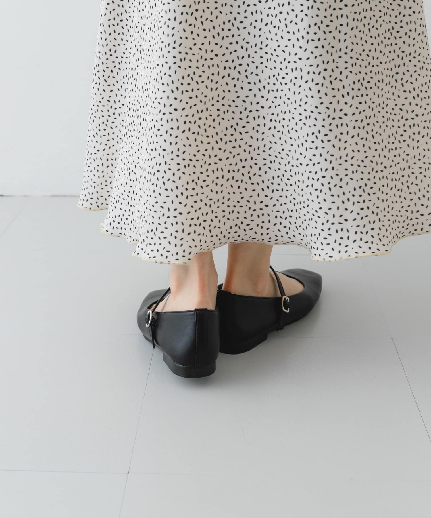 『MADE IN JAPAN』スクエアトゥメリージェーンシューズ BLACK 36