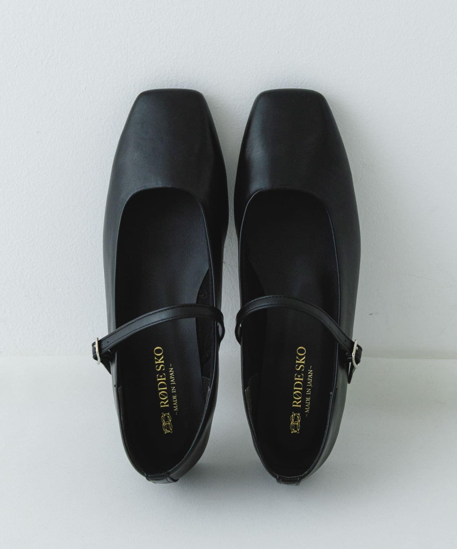 『MADE IN JAPAN』スクエアトゥメリージェーンシューズ BLACK 37