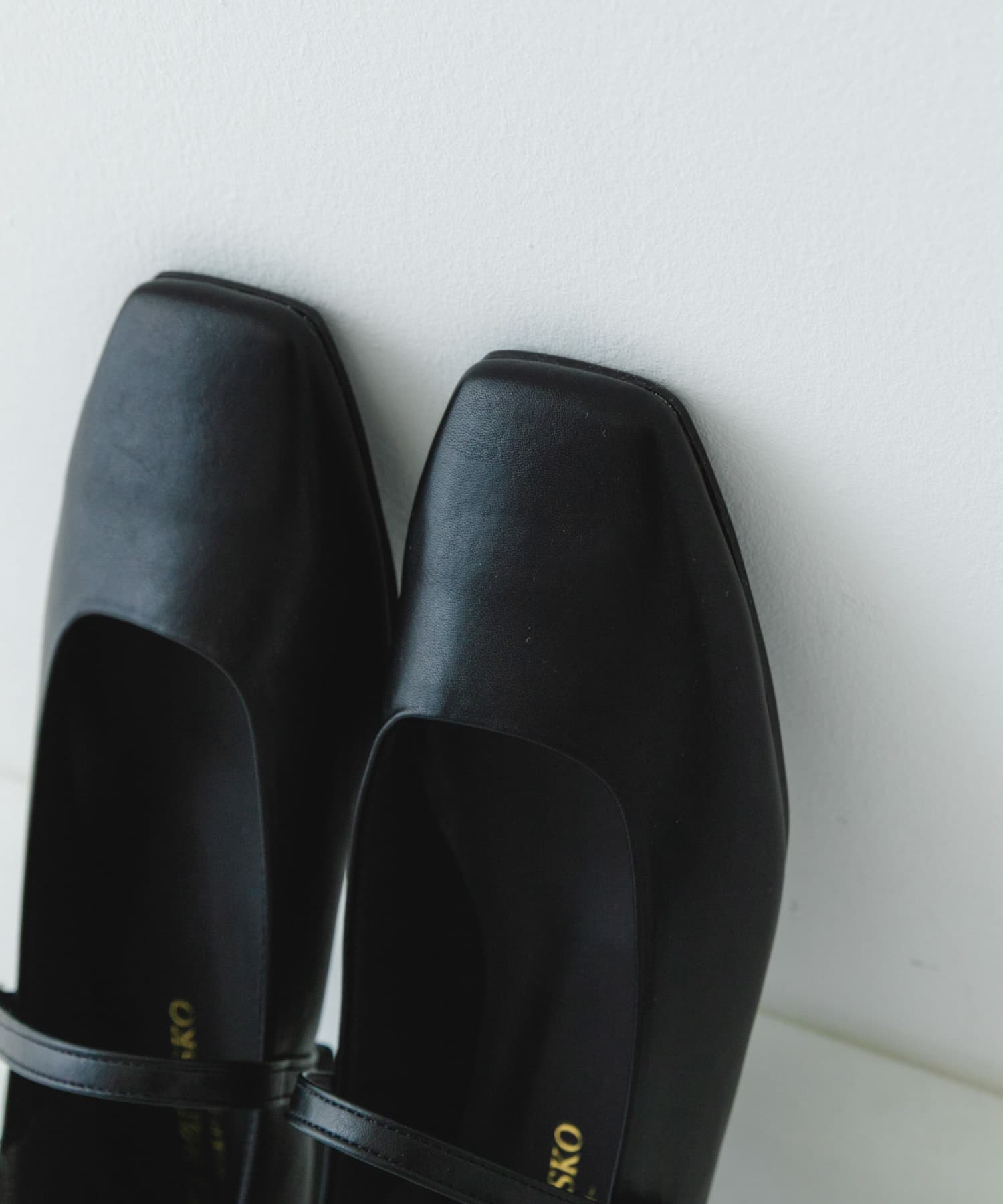『MADE IN JAPAN』スクエアトゥメリージェーンシューズ BLACK 37