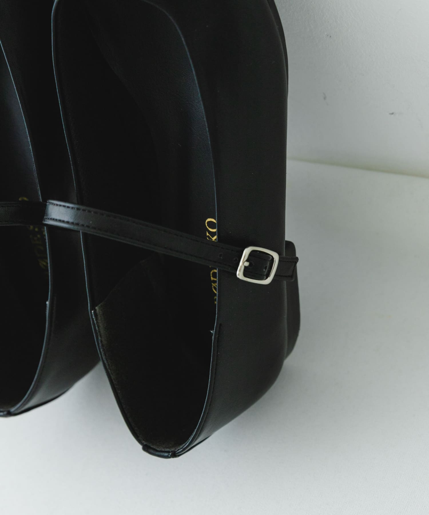 『MADE IN JAPAN』スクエアトゥメリージェーンシューズ BLACK 37