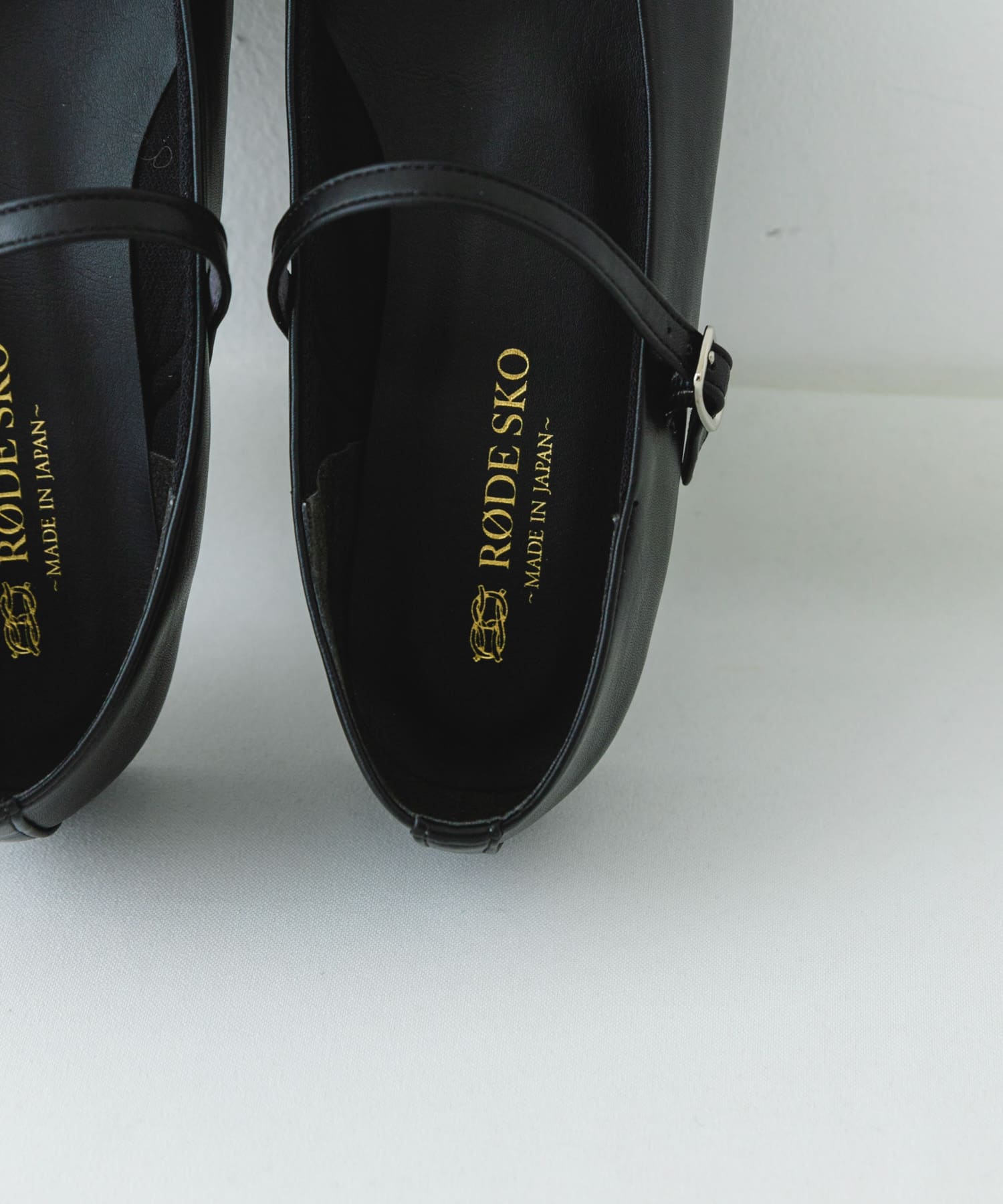 『MADE IN JAPAN』スクエアトゥメリージェーンシューズ BLACK 37