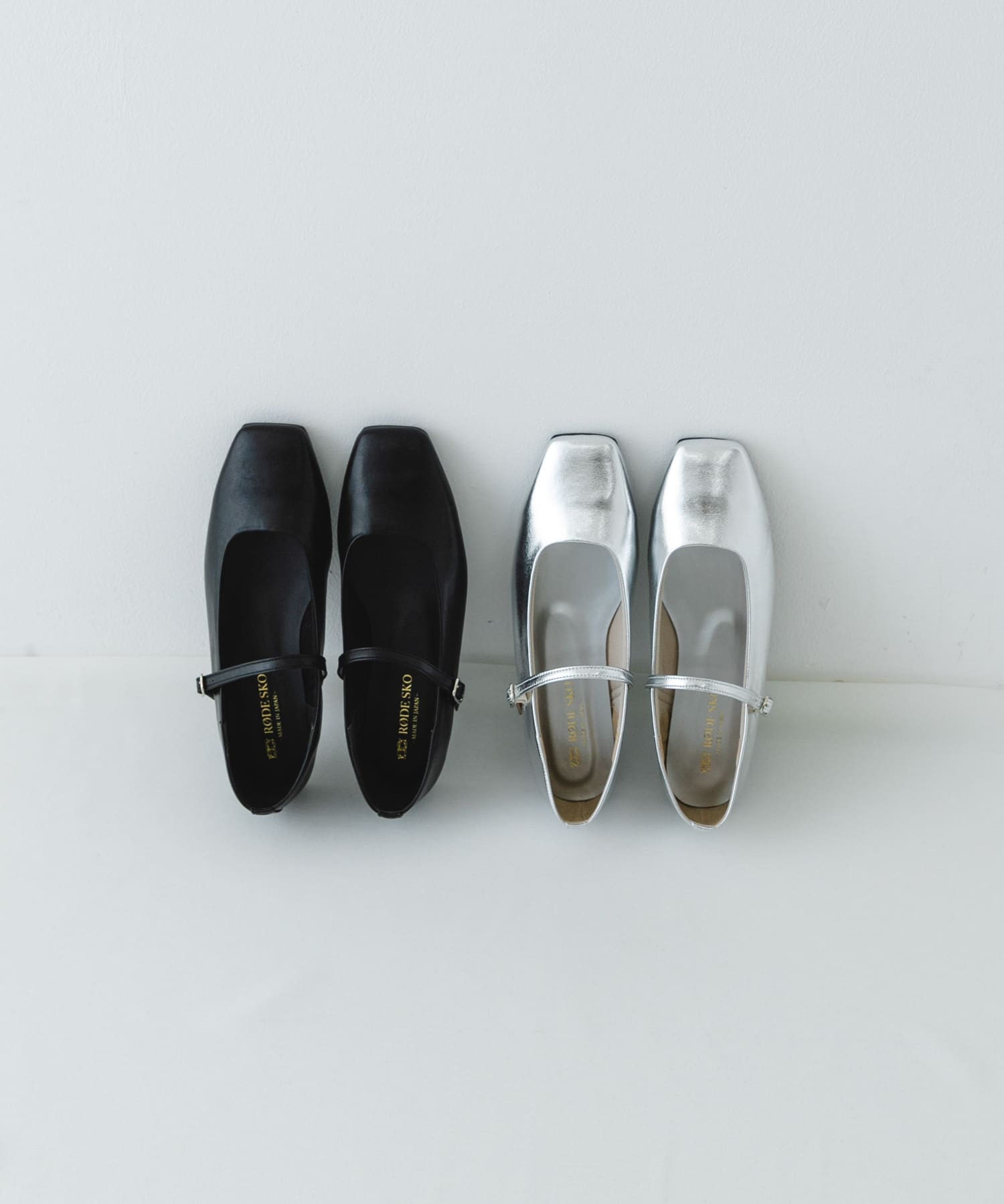 『MADE IN JAPAN』スクエアトゥメリージェーンシューズ BLACK 37