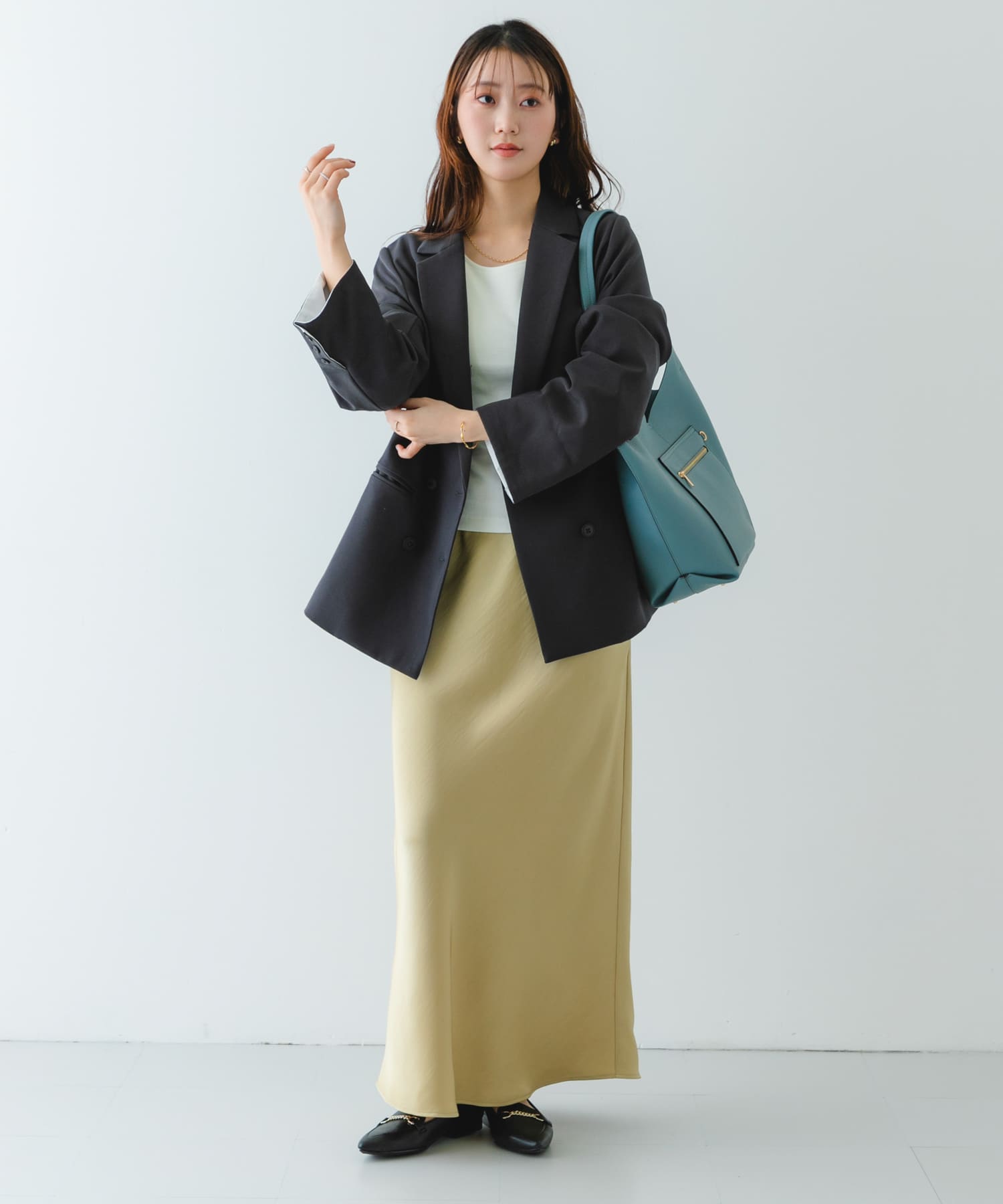 『MADE IN JAPAN』プチチェーンフラットシューズ BLACK 36