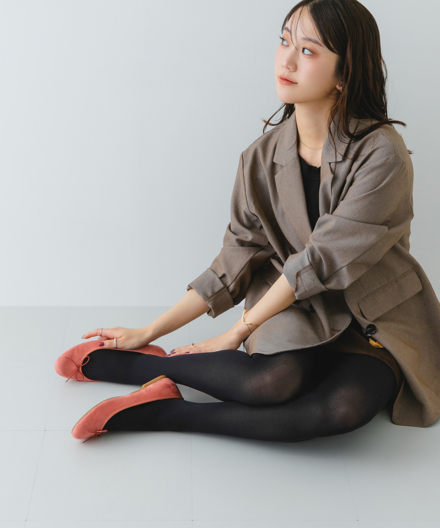 『MADE IN JAPAN』プレーンバレエシューズ PINK/S 36