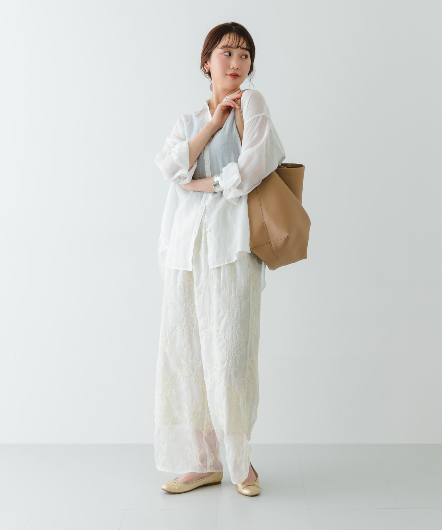 『MADE IN JAPAN』プレーンバレエシューズ GOLD 35