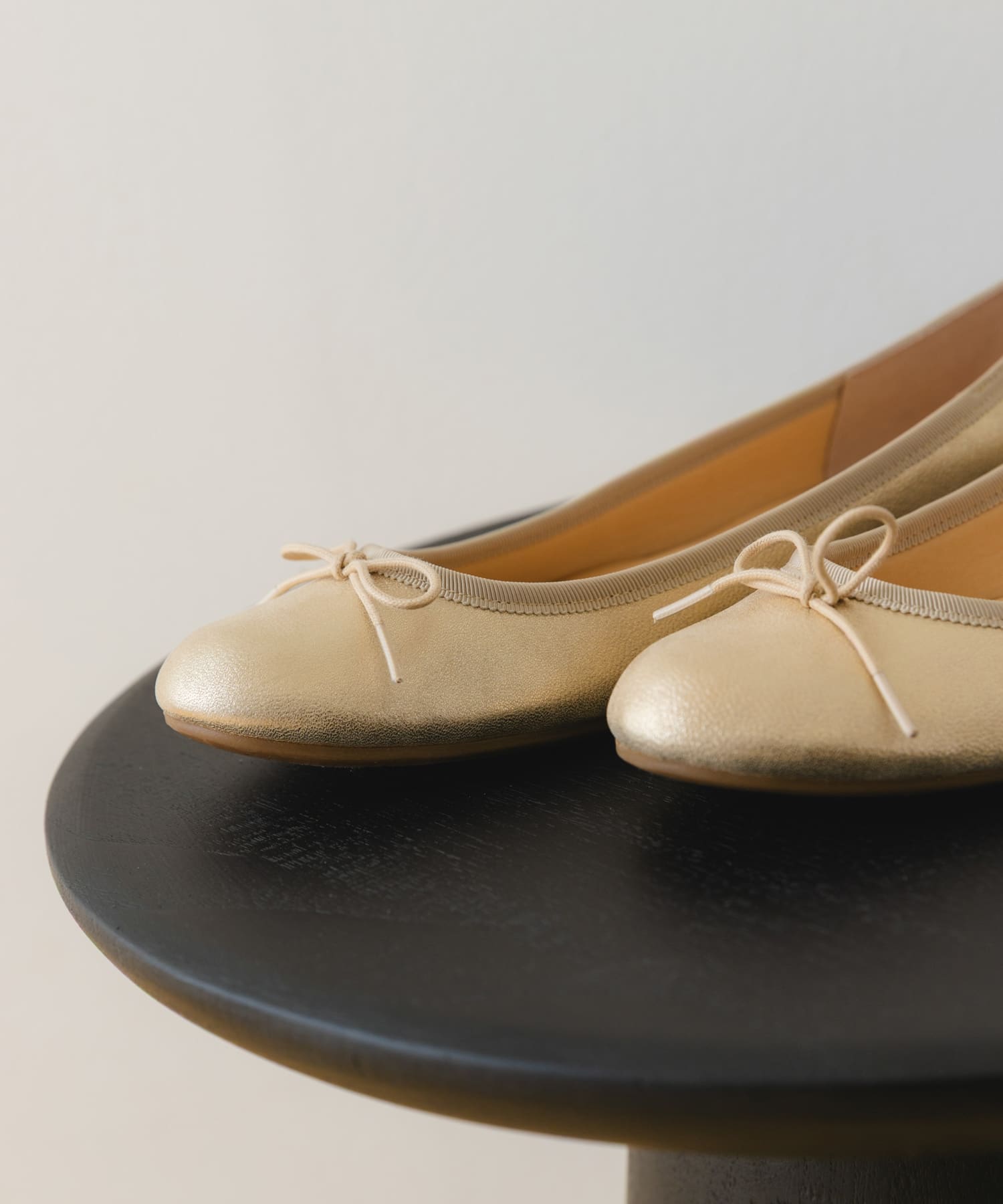 『MADE IN JAPAN』プレーンバレエシューズ GOLD 36