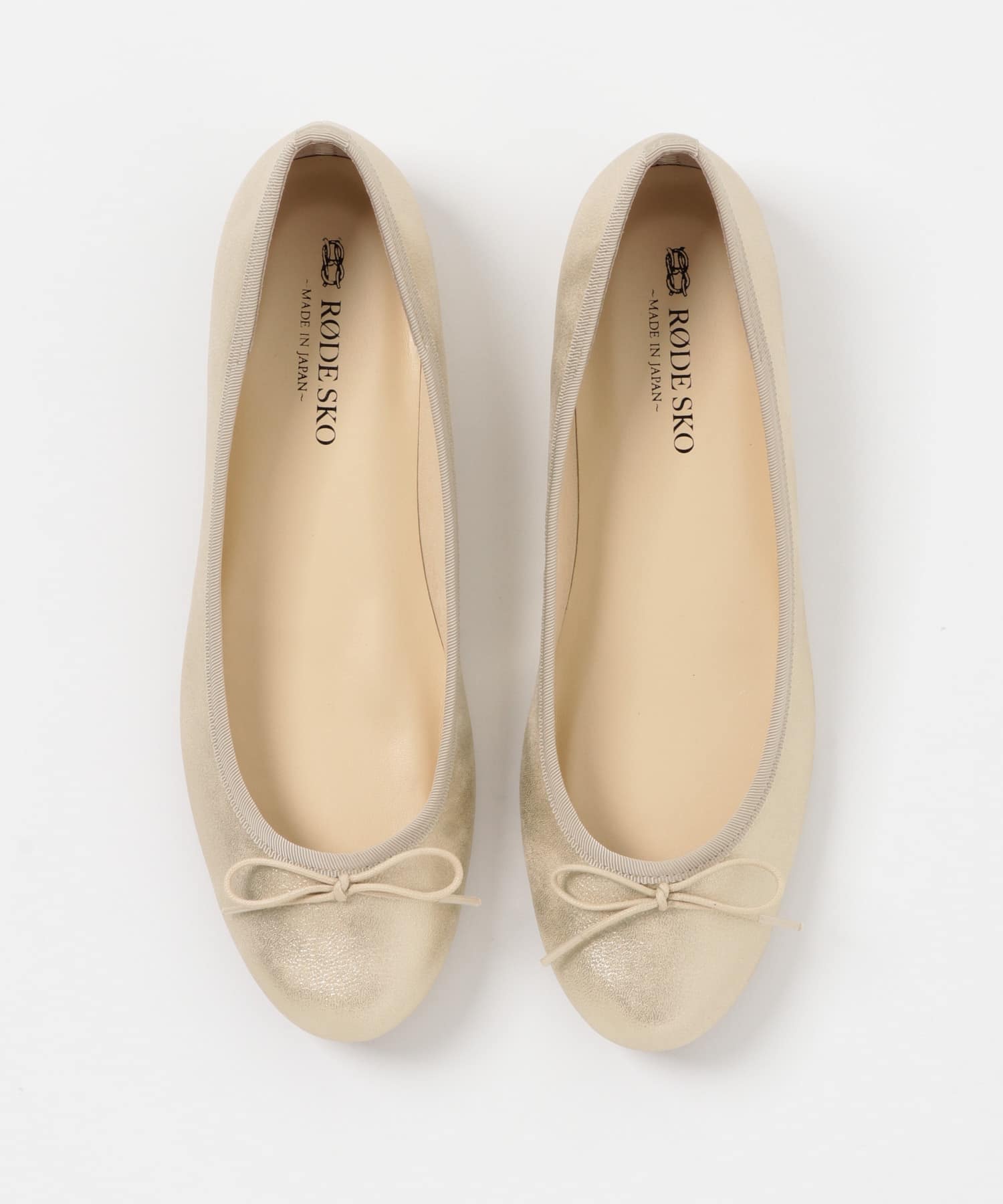 『MADE IN JAPAN』プレーンバレエシューズ GOLD 35