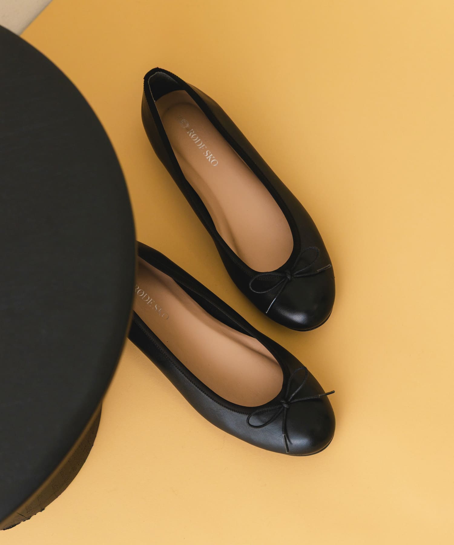 『MADE IN JAPAN』プレーンバレエシューズ BLACK 35