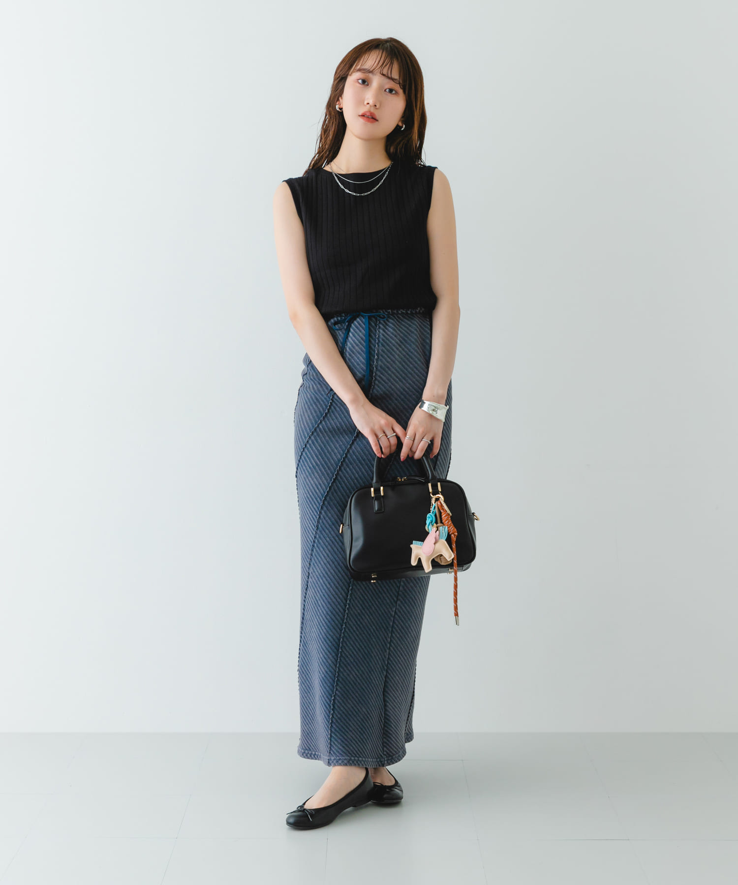 『MADE IN JAPAN』プレーンバレエシューズ BLACK 35